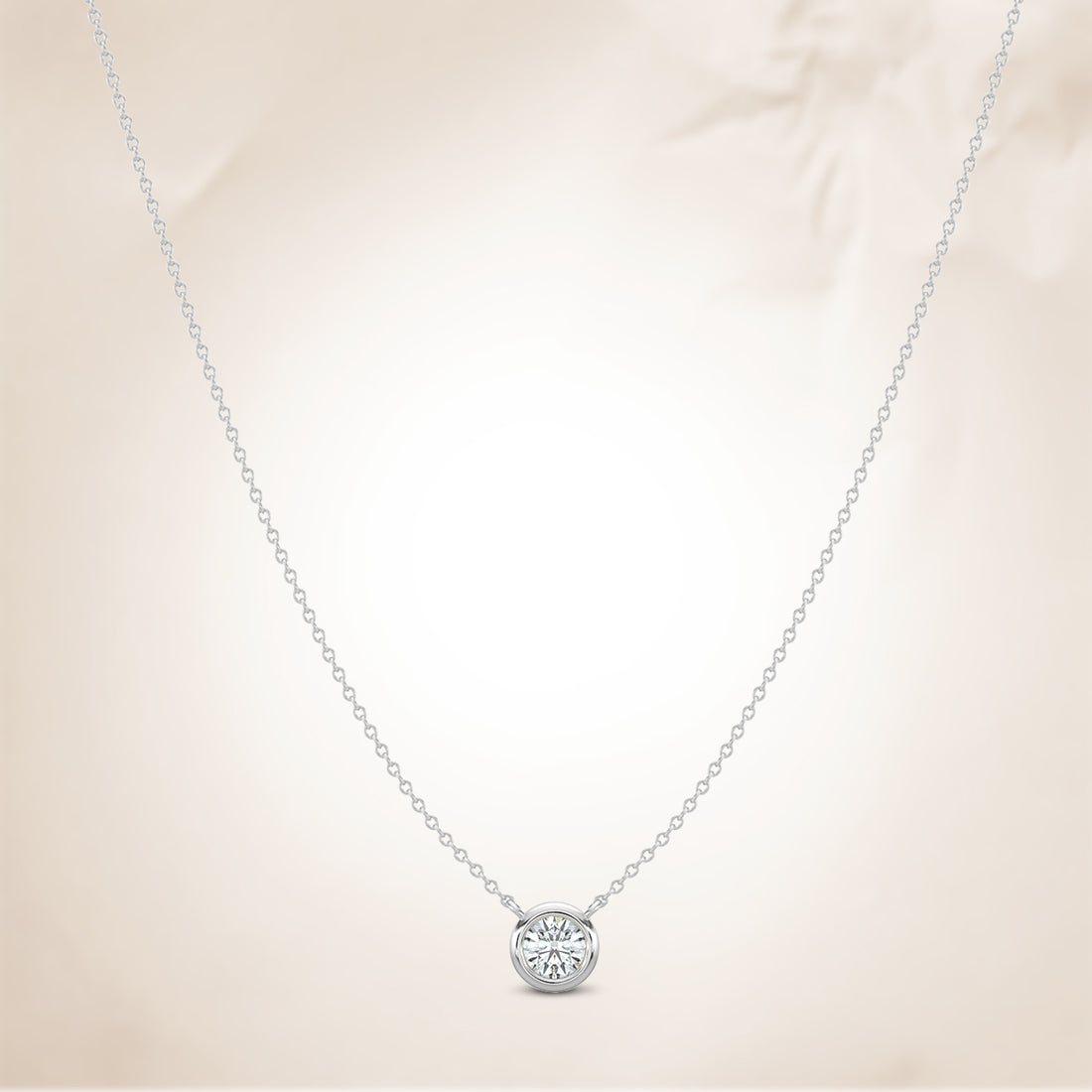Classic 0.33 CTW Diamond Station Necklace With 1 Stone