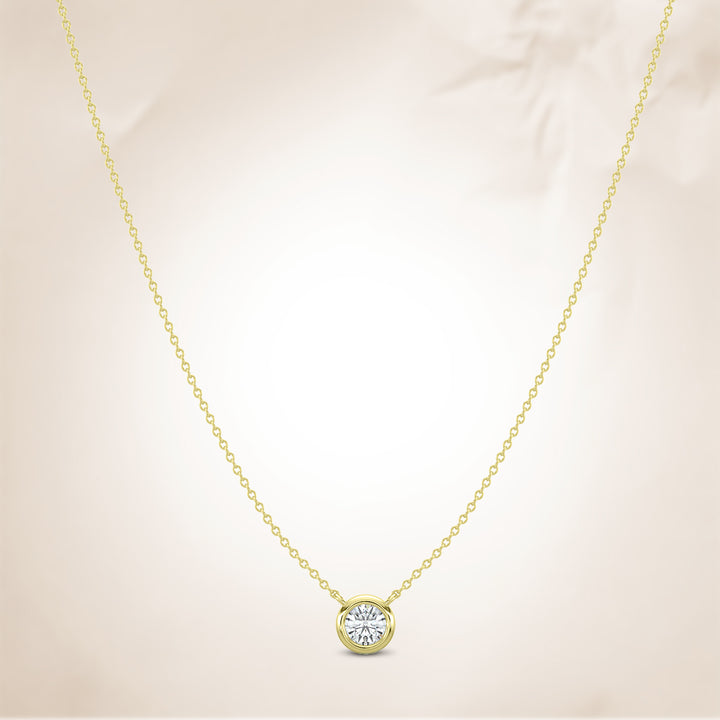 Classic 0.33 CTW Diamond Station Necklace With 1 Stone