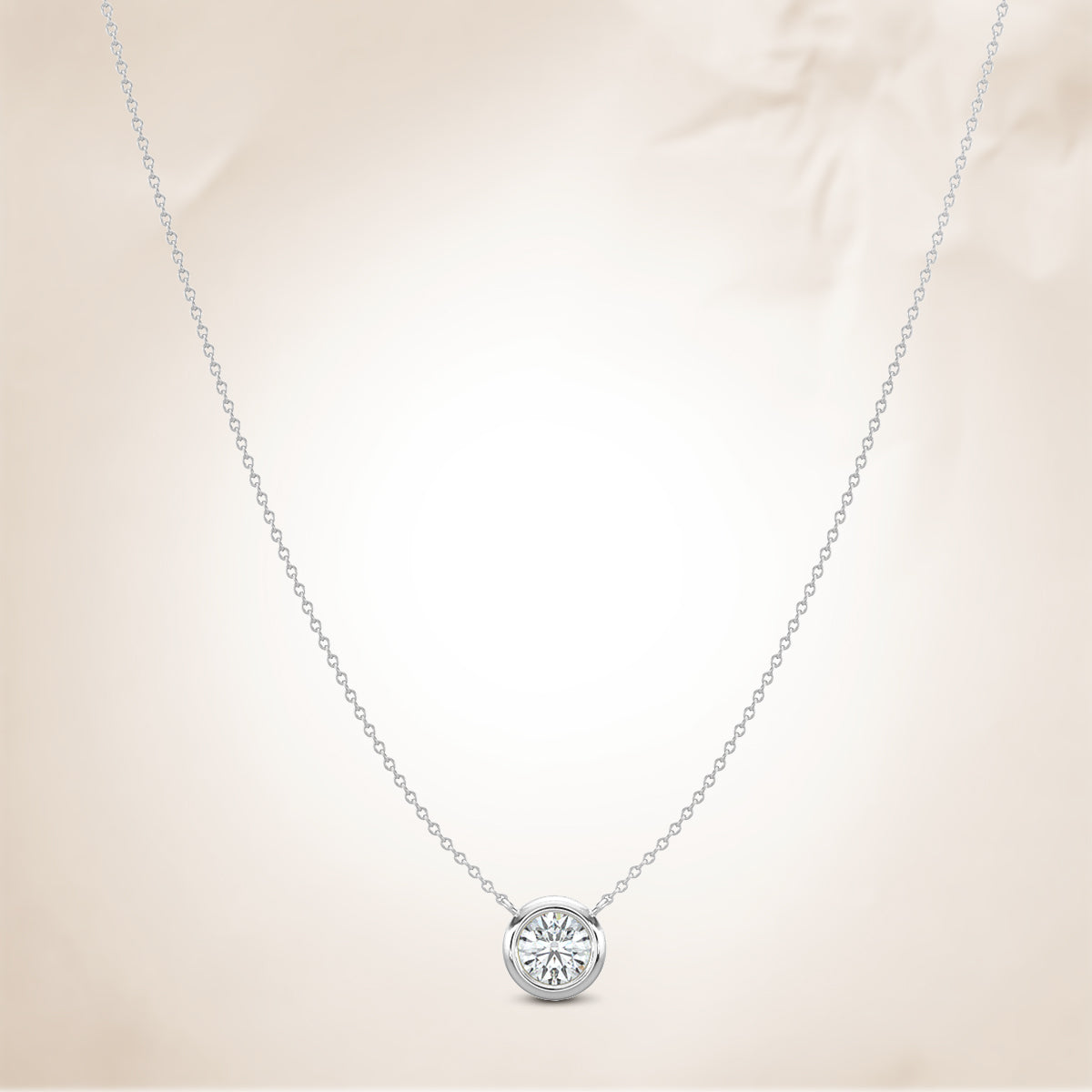 Classic 0.50 CTW Diamond Station Necklace With 1 Stone