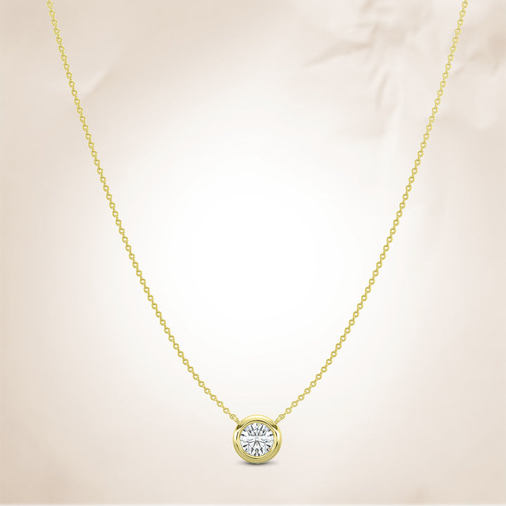 Classic 0.50 CTW Diamond Station Necklace With 1 Stone