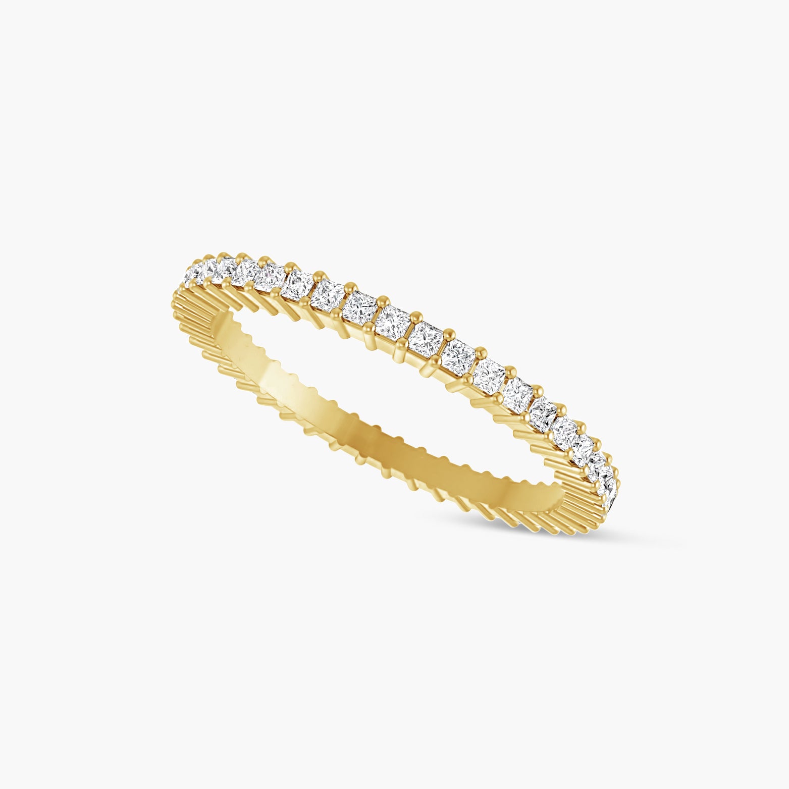 Natural Diamond Square Eternity Band