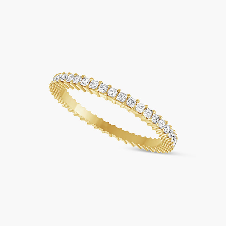 Natural Diamond Square Eternity Band