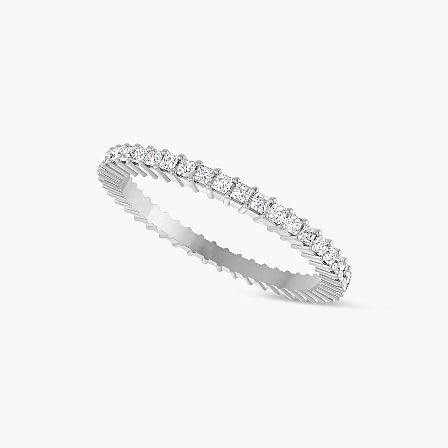 Natural Diamond Square Eternity Band
