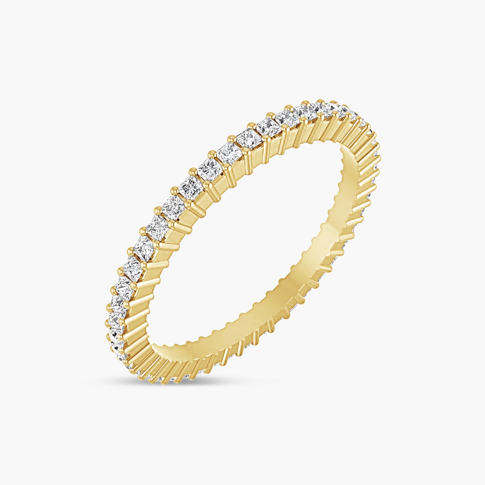 Natural Diamond Square Eternity Band