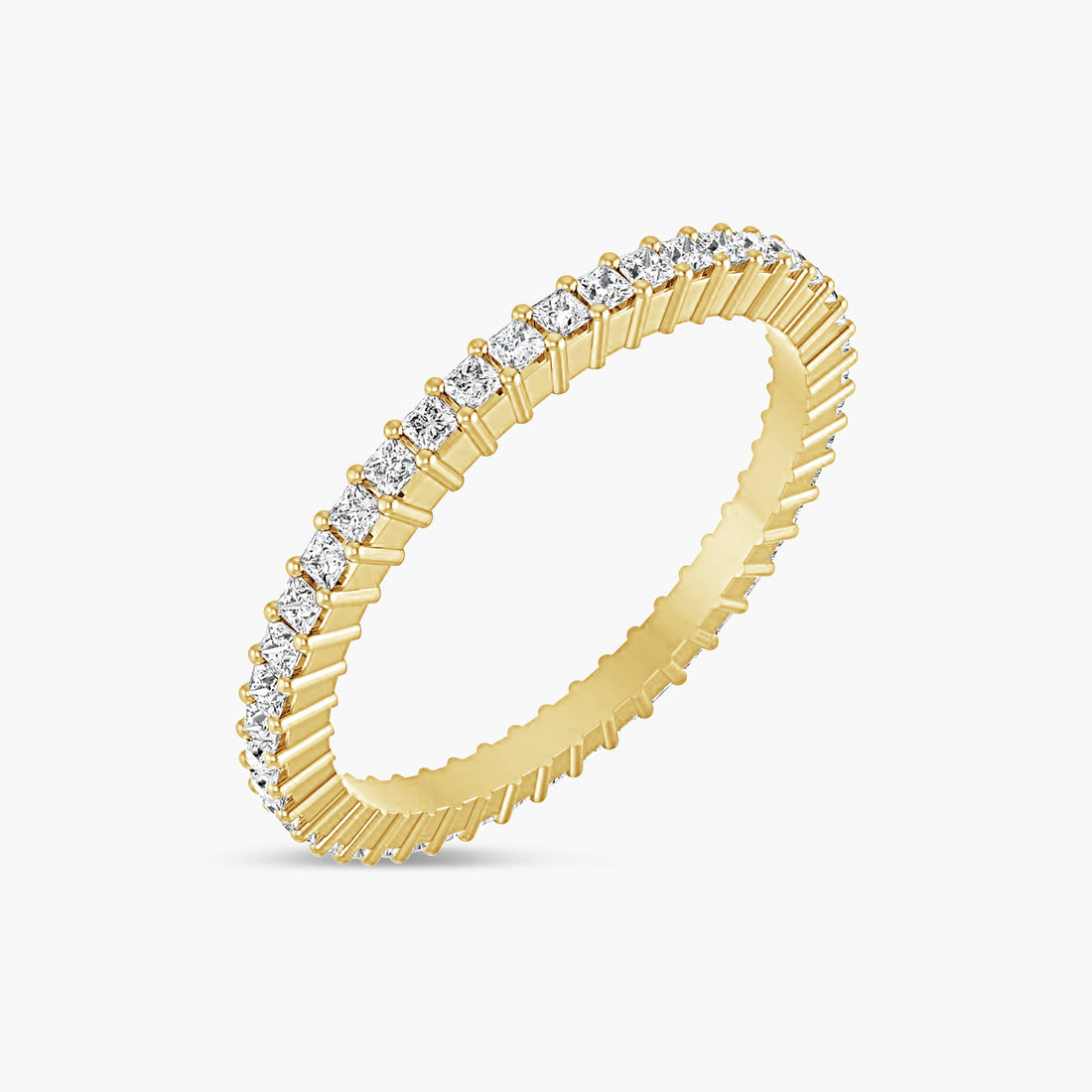 Natural Diamond Square Eternity Band