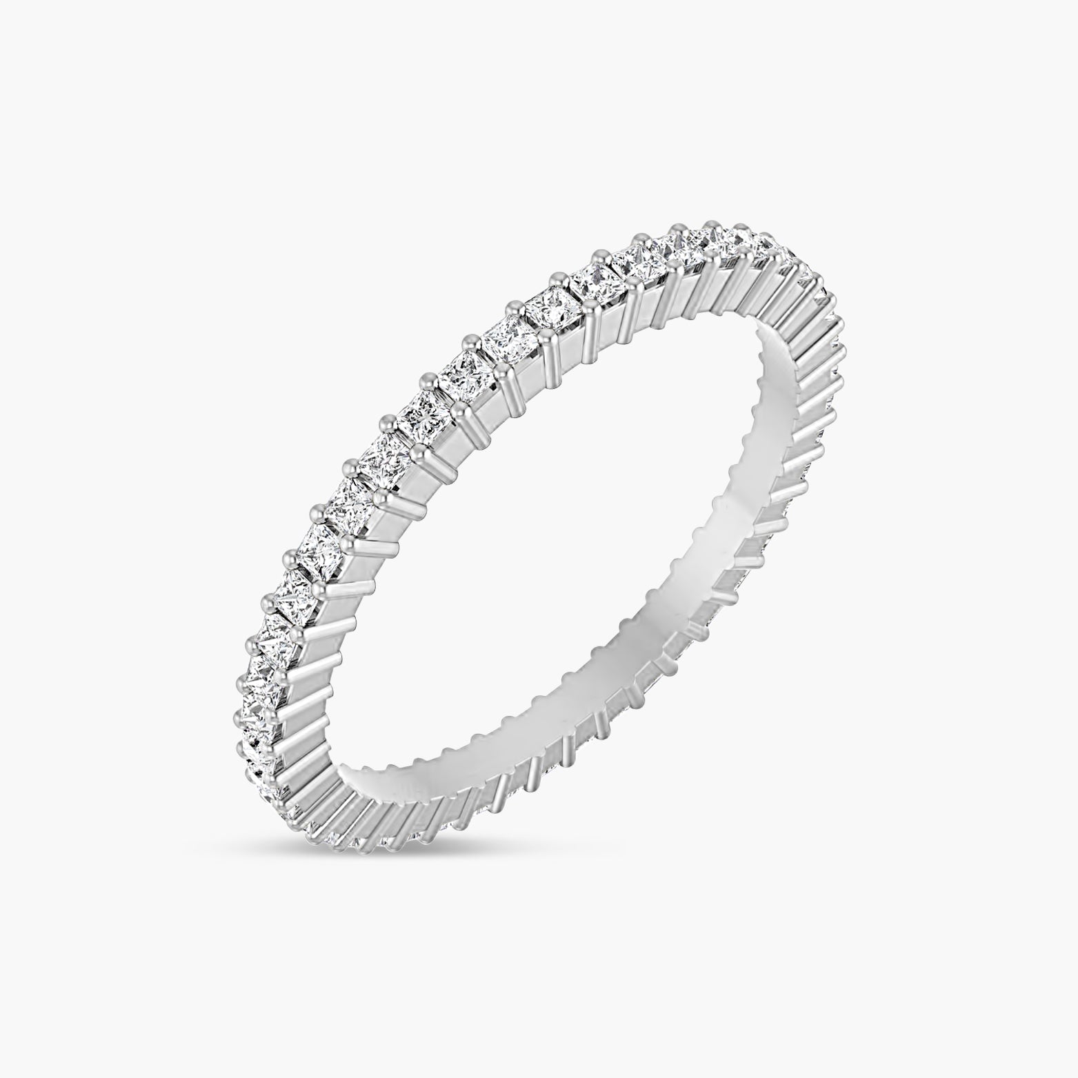 Natural Diamond Square Eternity Band