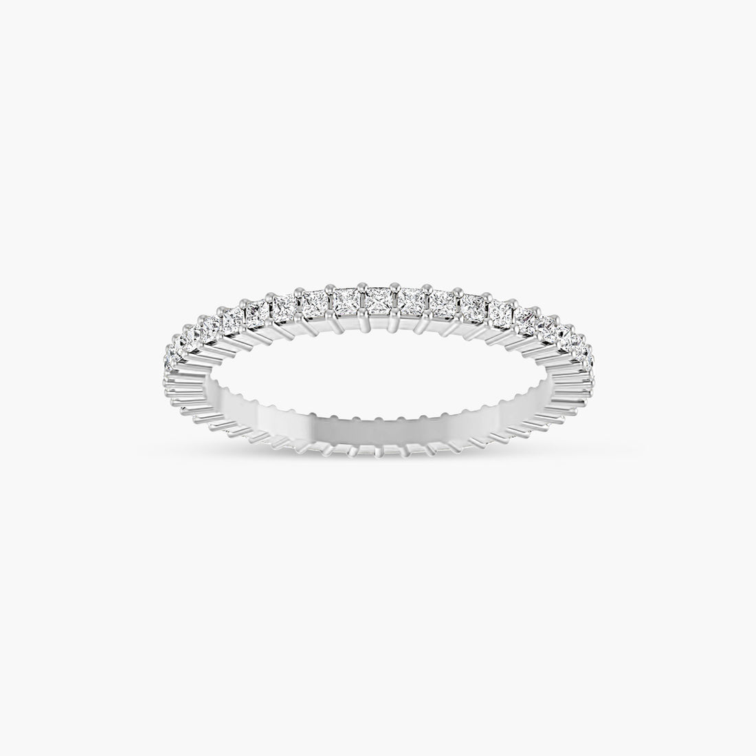 Natural Diamond Square Eternity Band