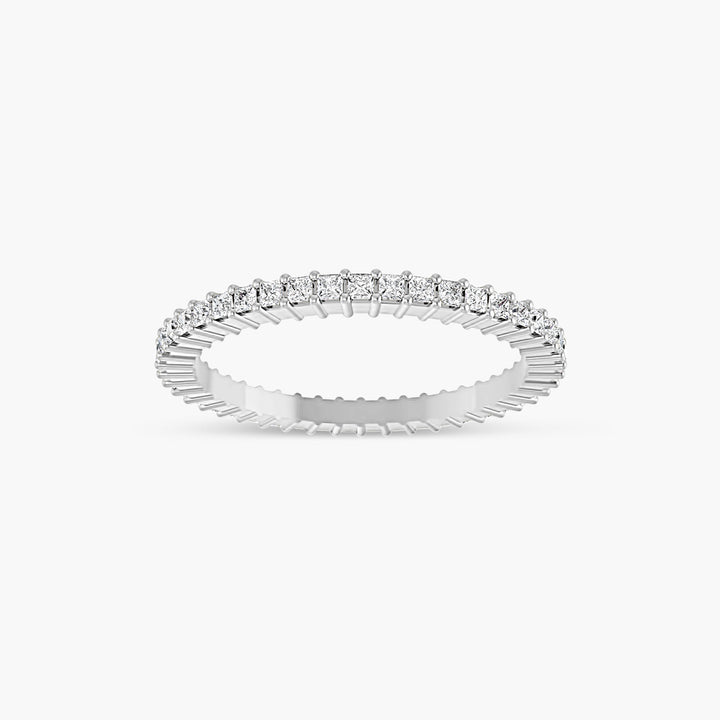 Natural Diamond Square Eternity Band