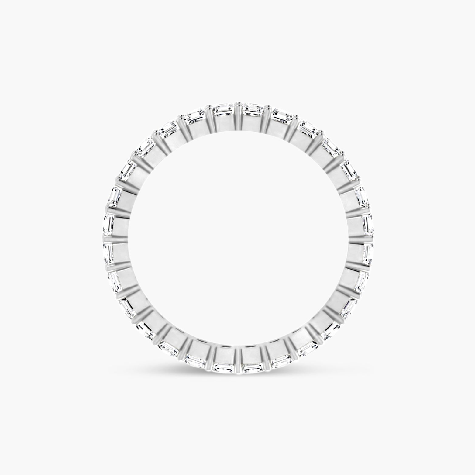 Natural Diamond Asscher Eternity Band