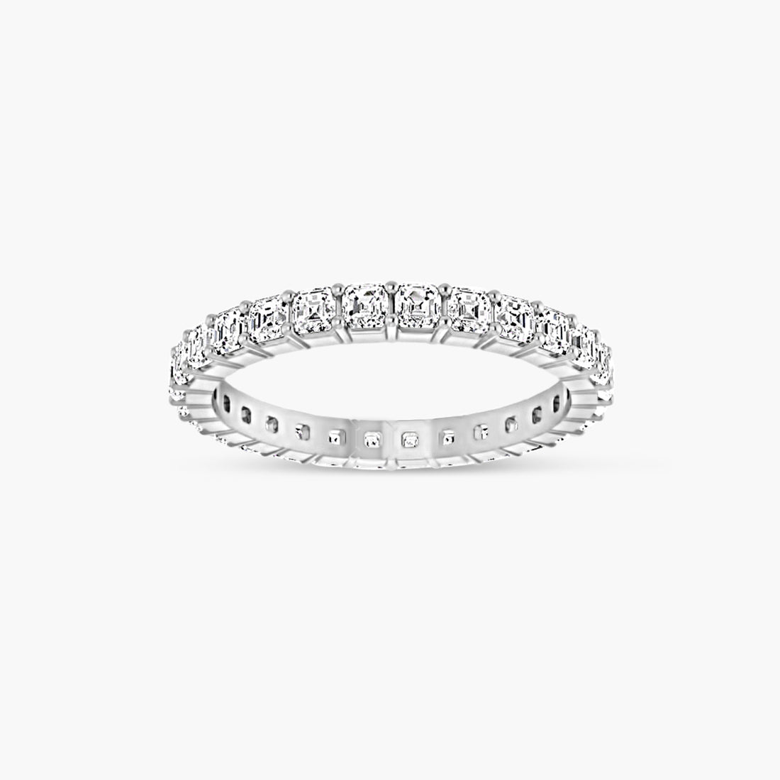 Natural Diamond Asscher Eternity Band