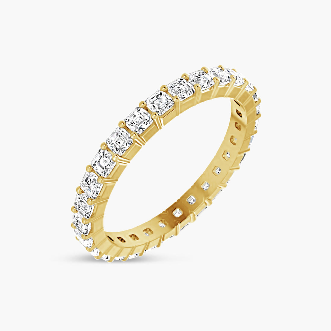 Natural Diamond Asscher Eternity Band