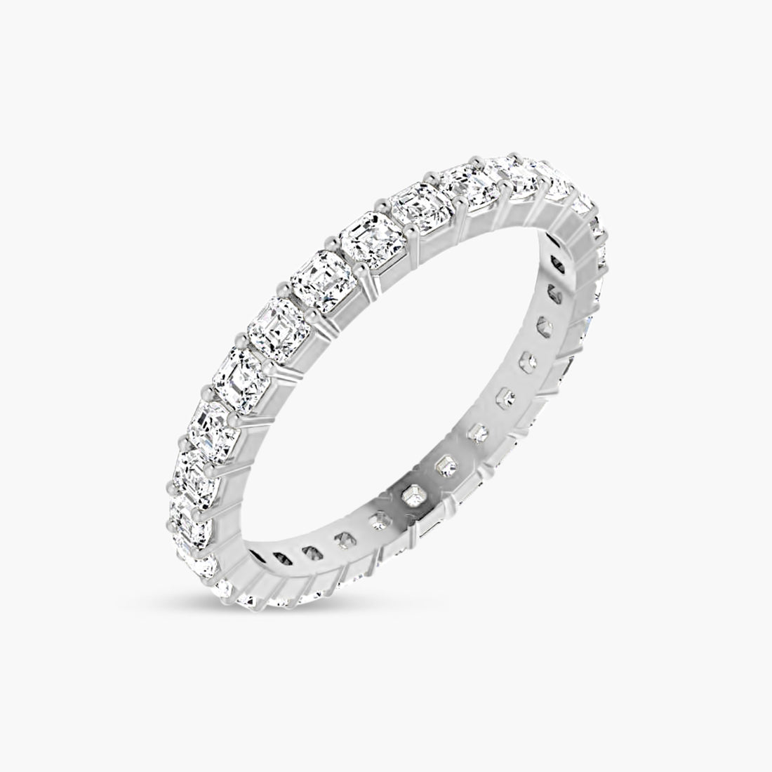 Natural Diamond Asscher Eternity Band