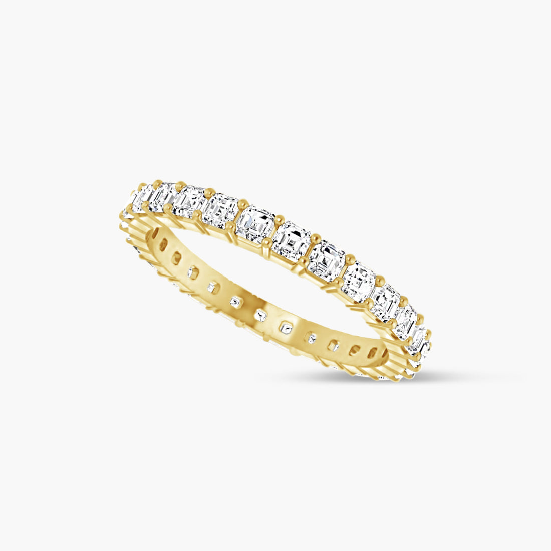 Natural Diamond Asscher Eternity Band