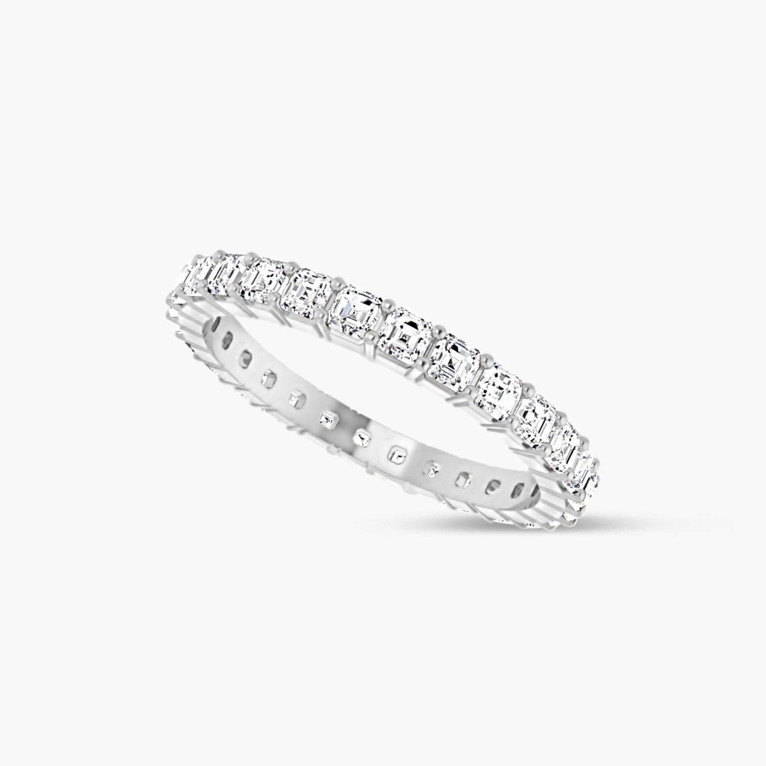 Natural Diamond Asscher Eternity Band