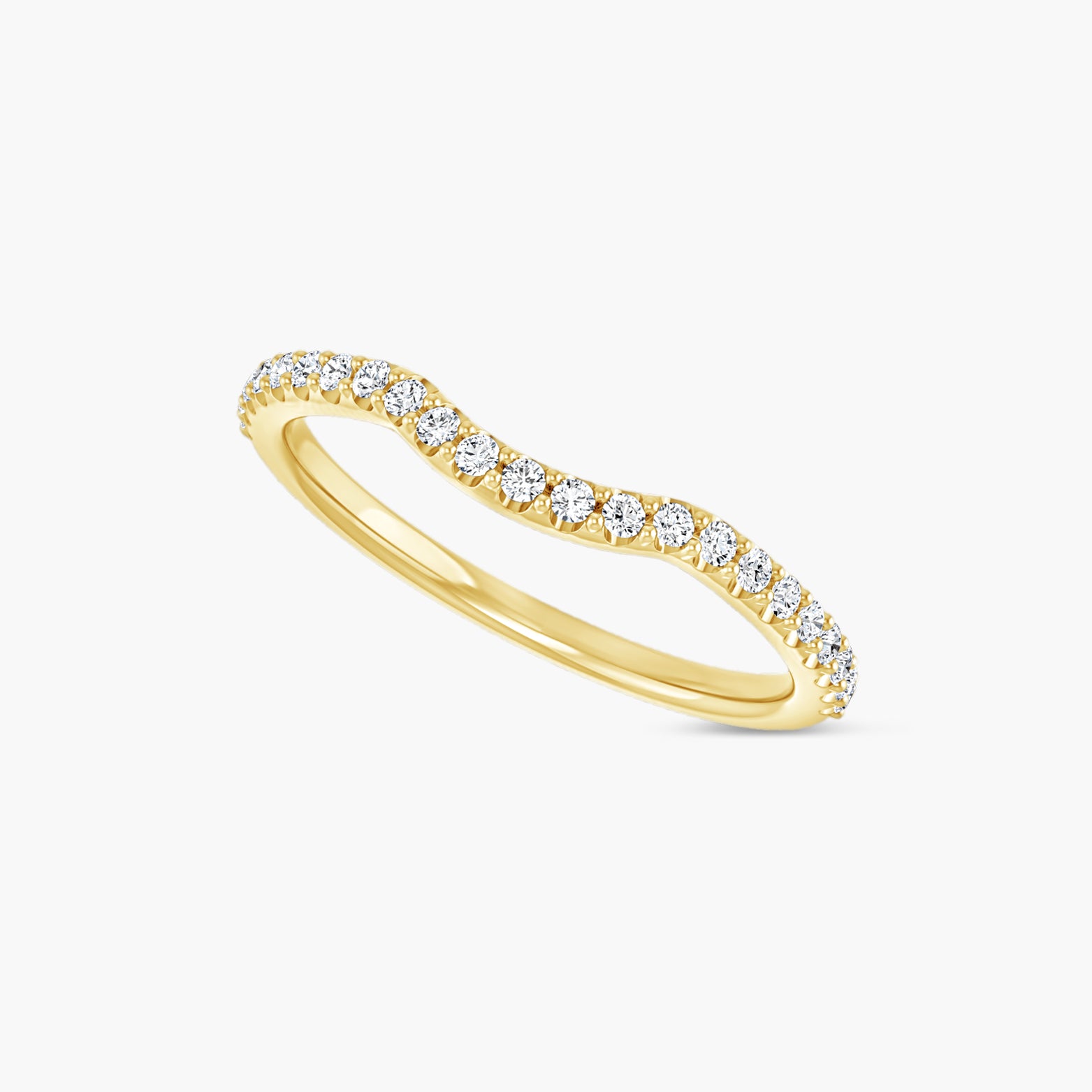 1/5 CTW Lab Grown Diamond Contour Band