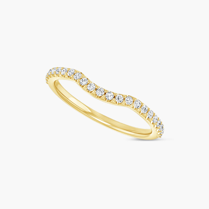 1/5 CTW Lab Grown Diamond Contour Band