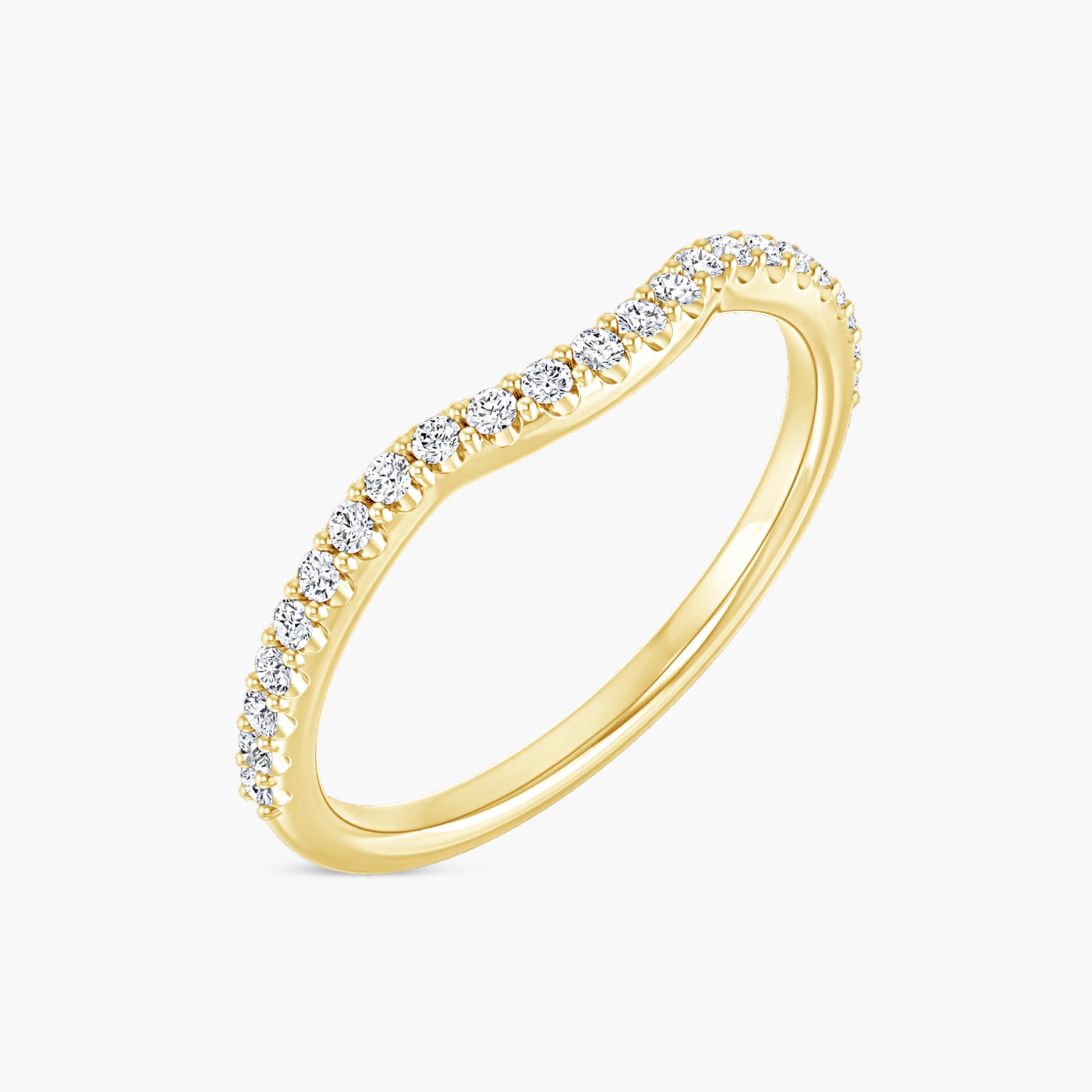 1/5 CTW Lab Grown Diamond Contour Band