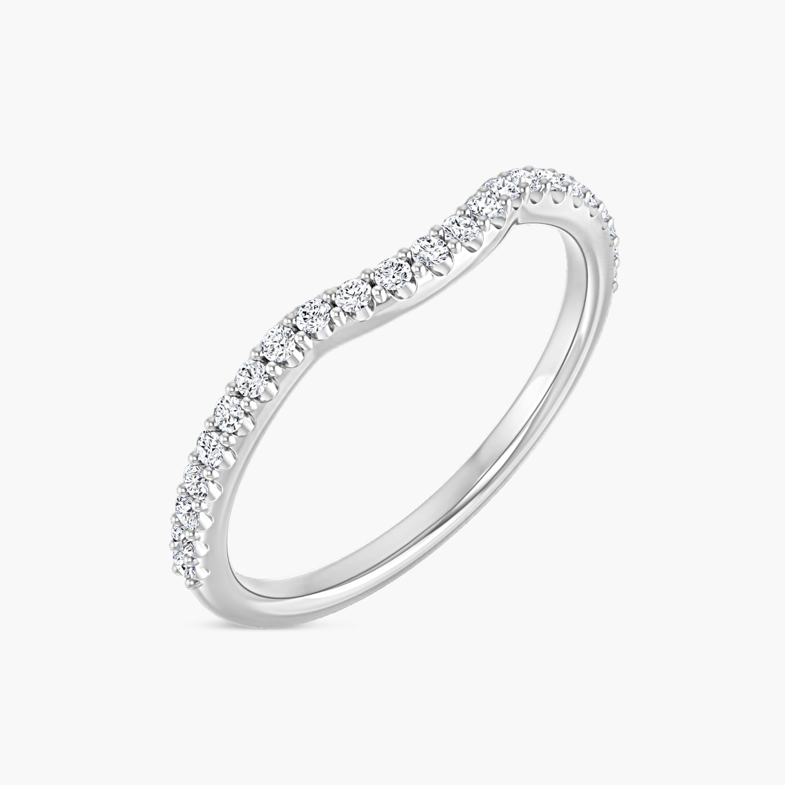 1/5 CTW Lab Grown Diamond Contour Band