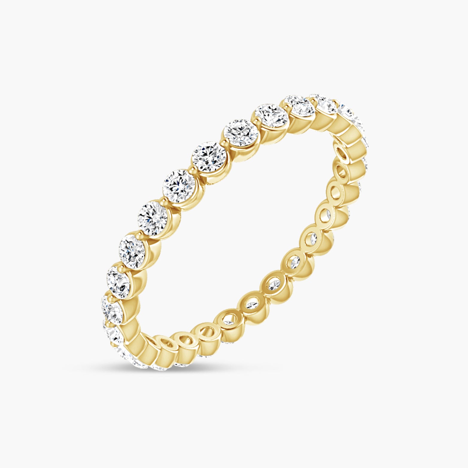 Lab-Grown Diamond Bezel Eternity Band