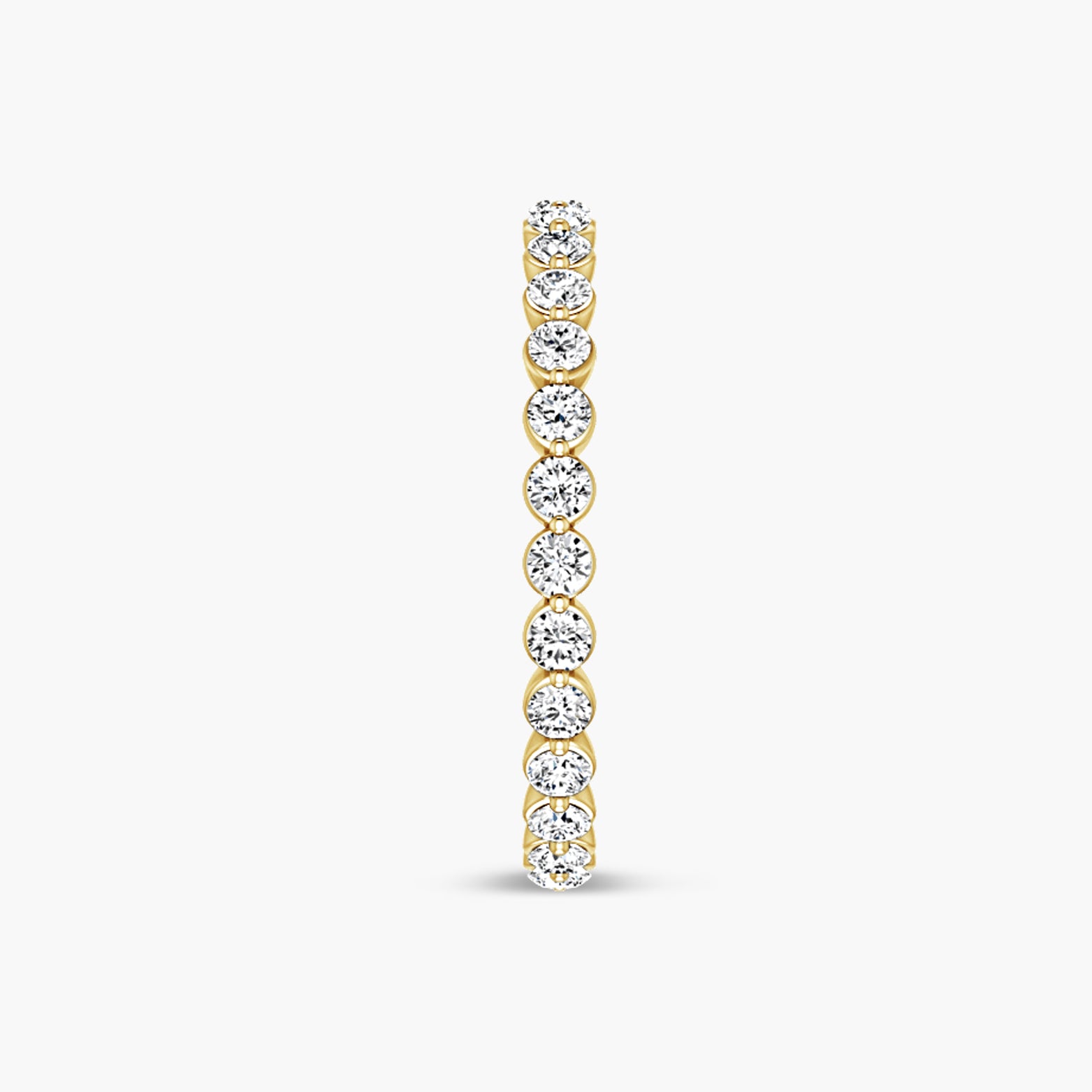 Lab-Grown Diamond Bezel Eternity Band