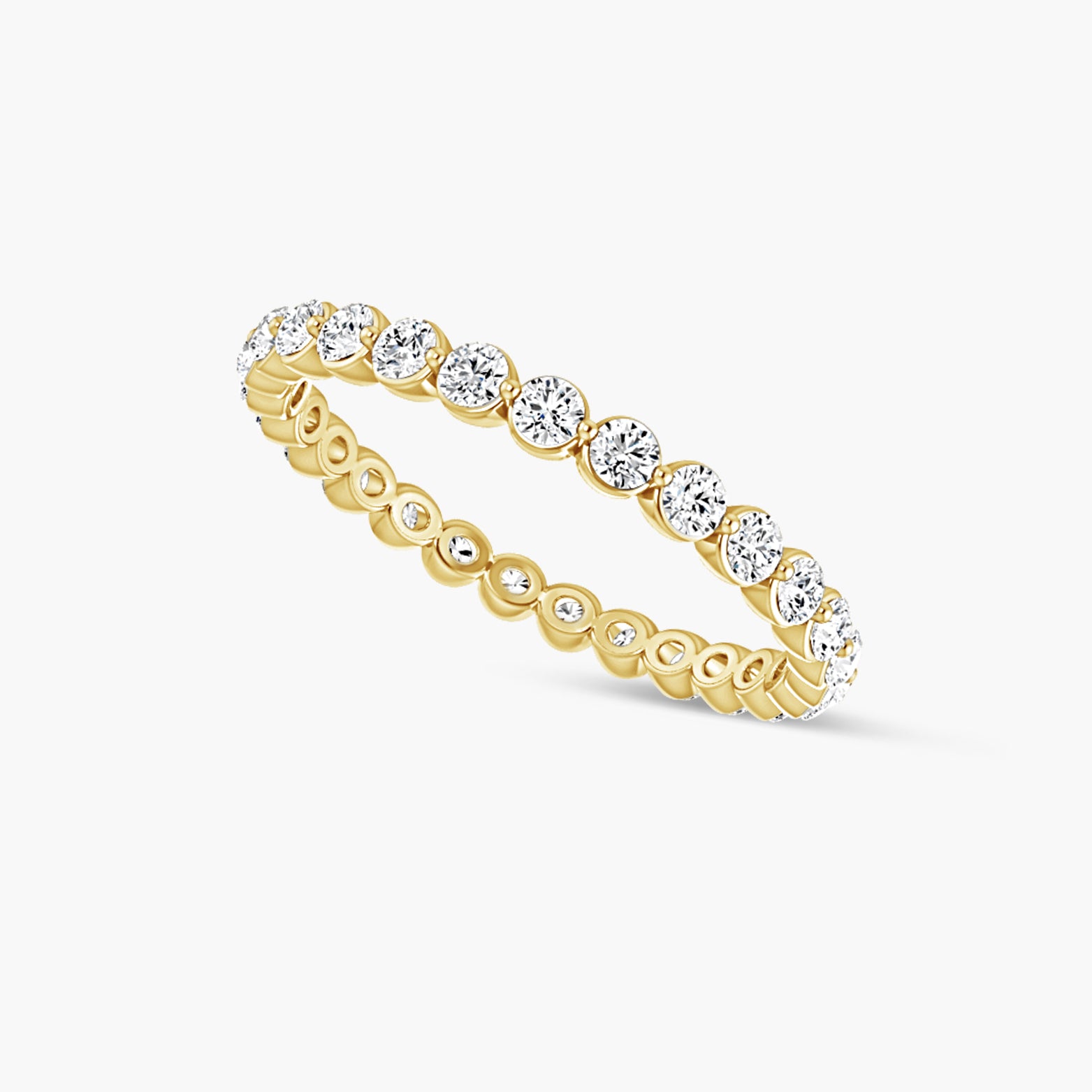 Lab-Grown Diamond Bezel Eternity Band