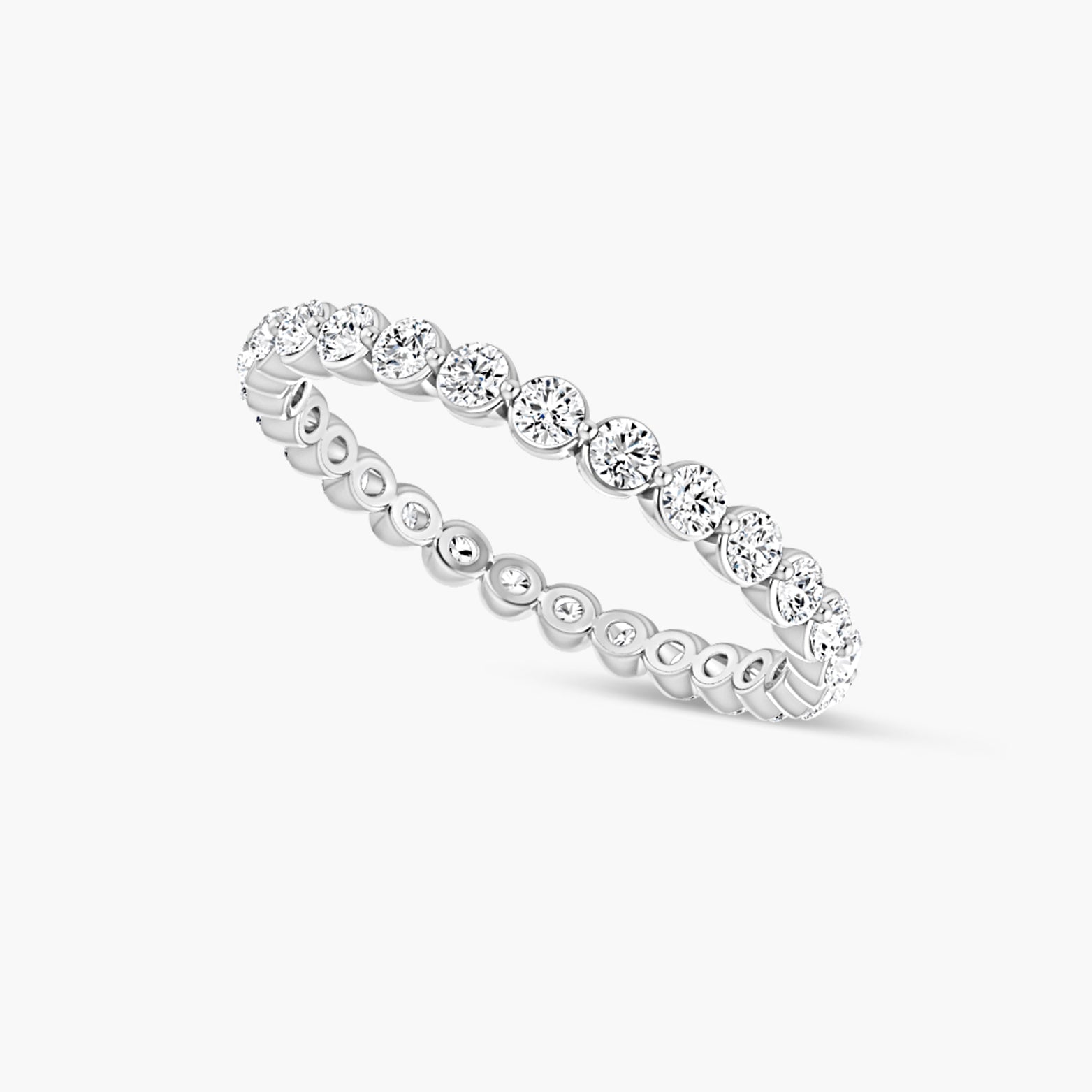 Lab-Grown Diamond Bezel Eternity Band