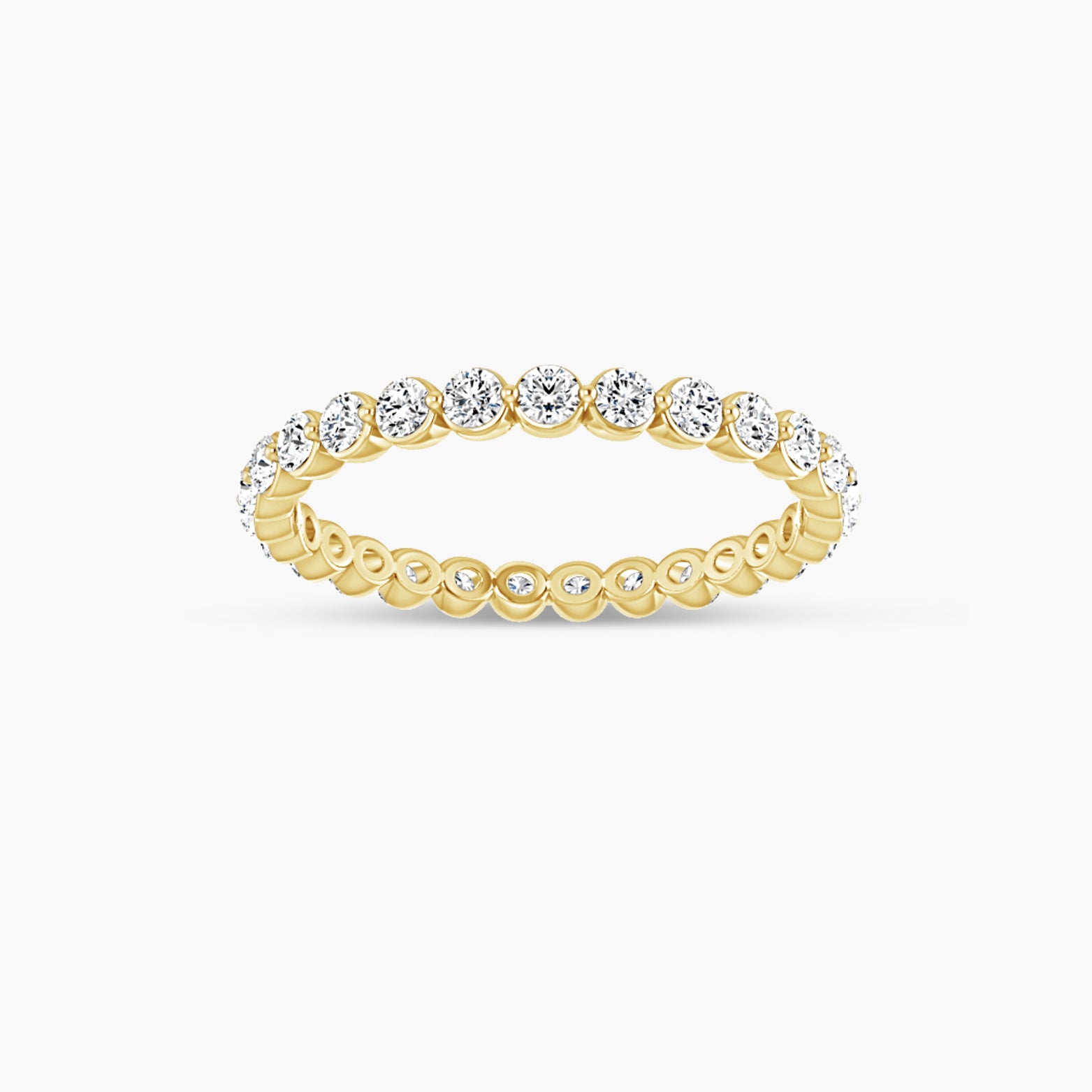 Lab-Grown Diamond Bezel Eternity Band