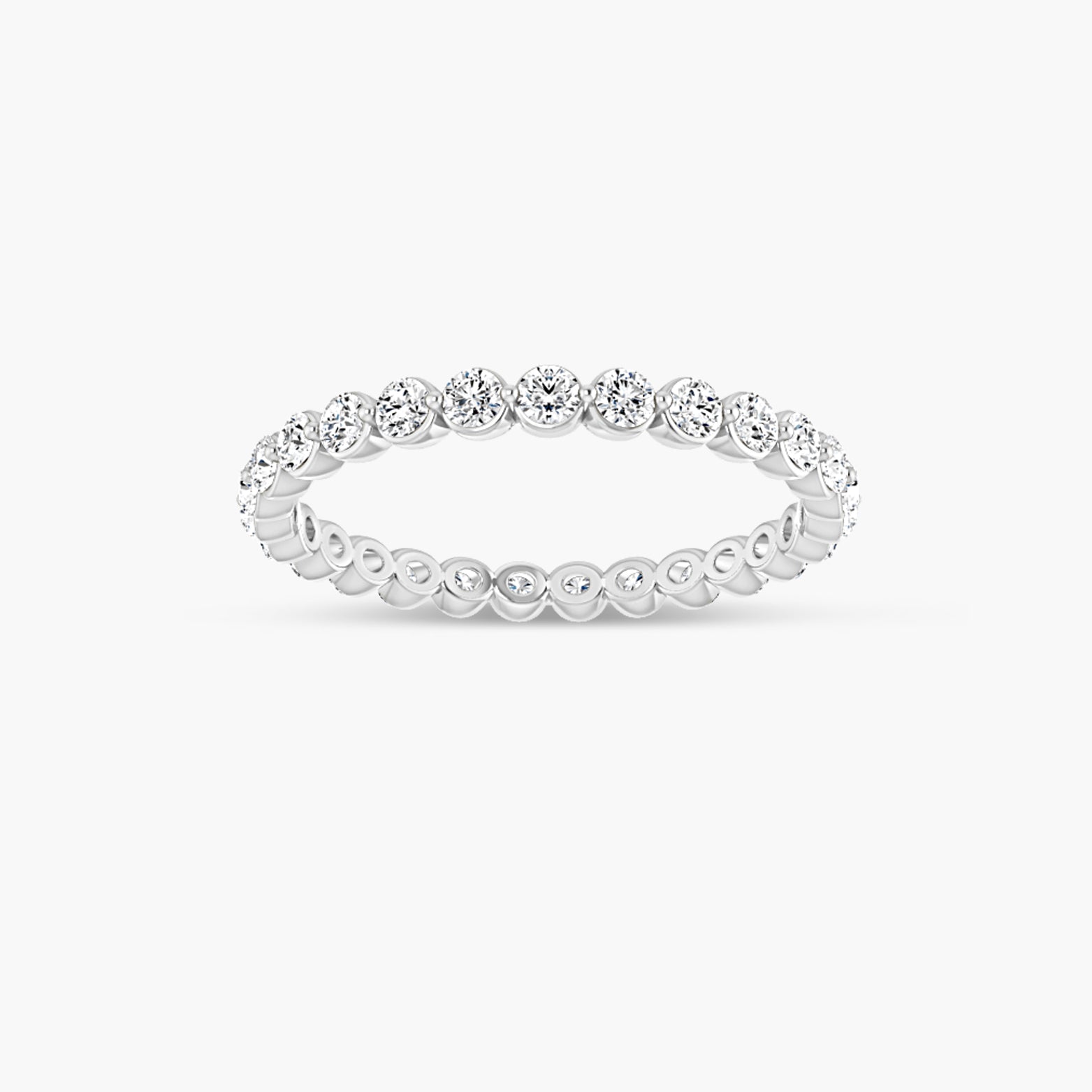 Lab-Grown Diamond Bezel Eternity Band