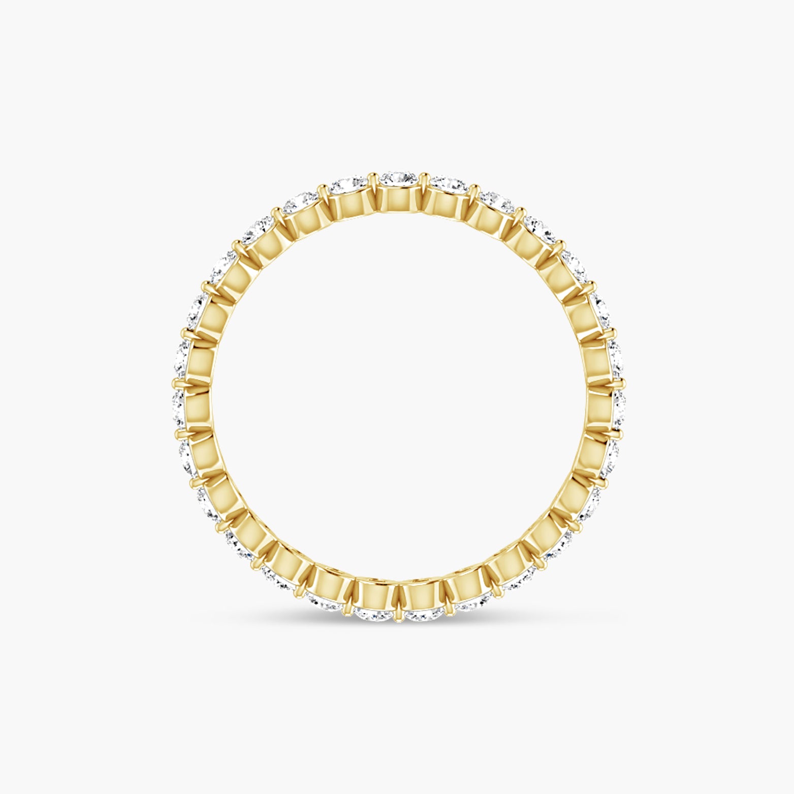 Lab-Grown Diamond Bezel Eternity Band