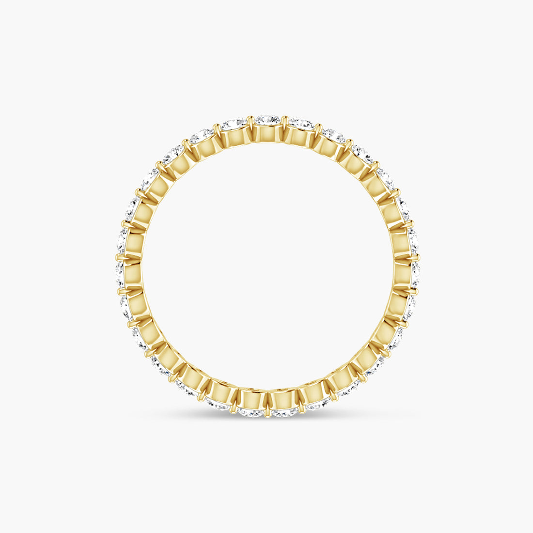 Lab-Grown Diamond Bezel Eternity Band