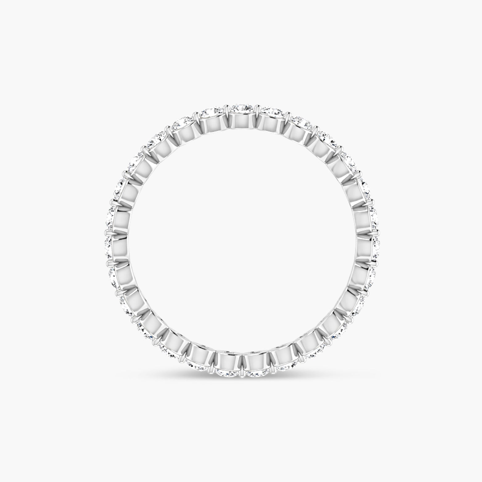 Lab-Grown Diamond Bezel Eternity Band