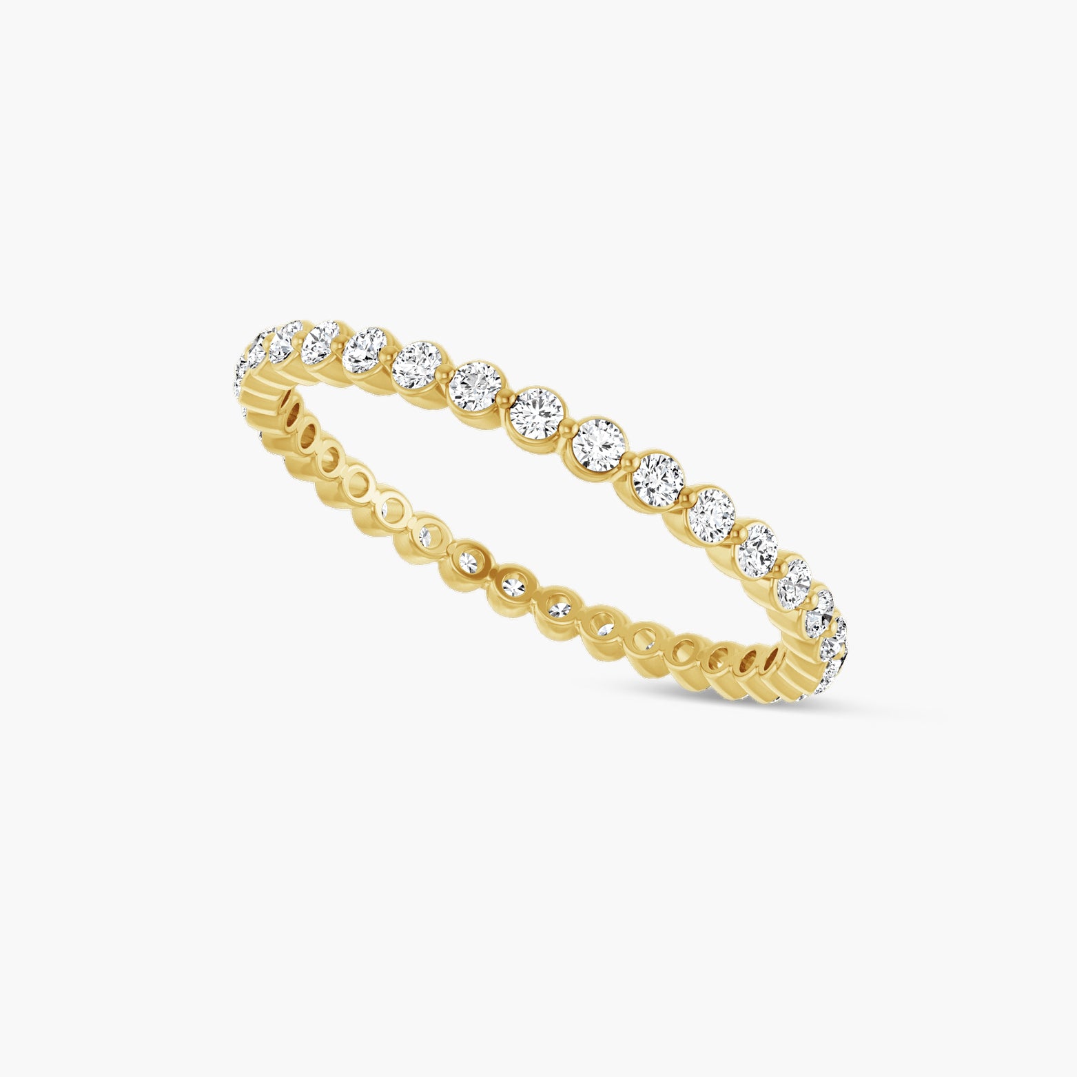 Lab-Grown Diamond Bezel Eternity Band