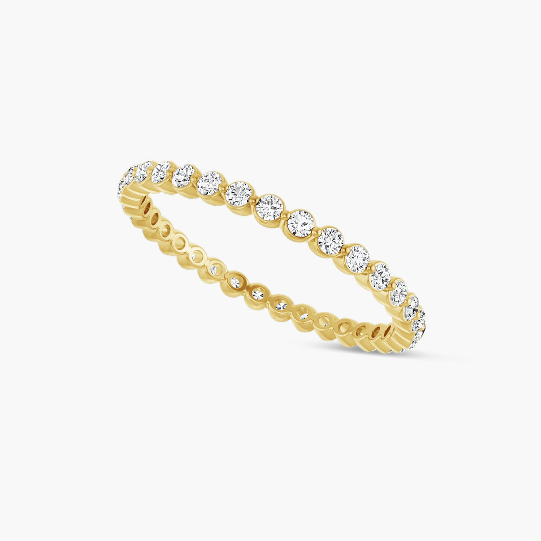 Lab-Grown Diamond Bezel Eternity Band