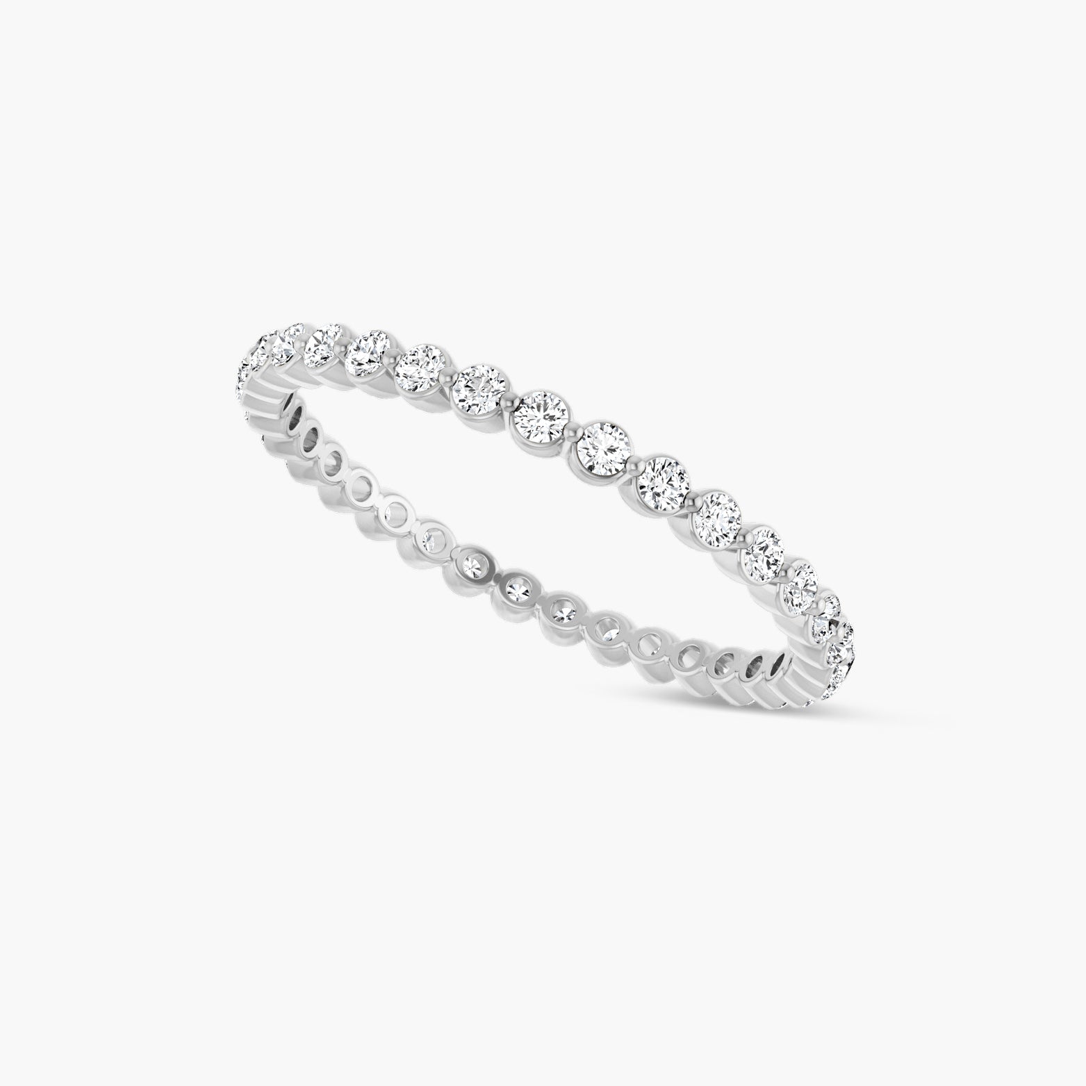 Lab-Grown Diamond Bezel Eternity Band