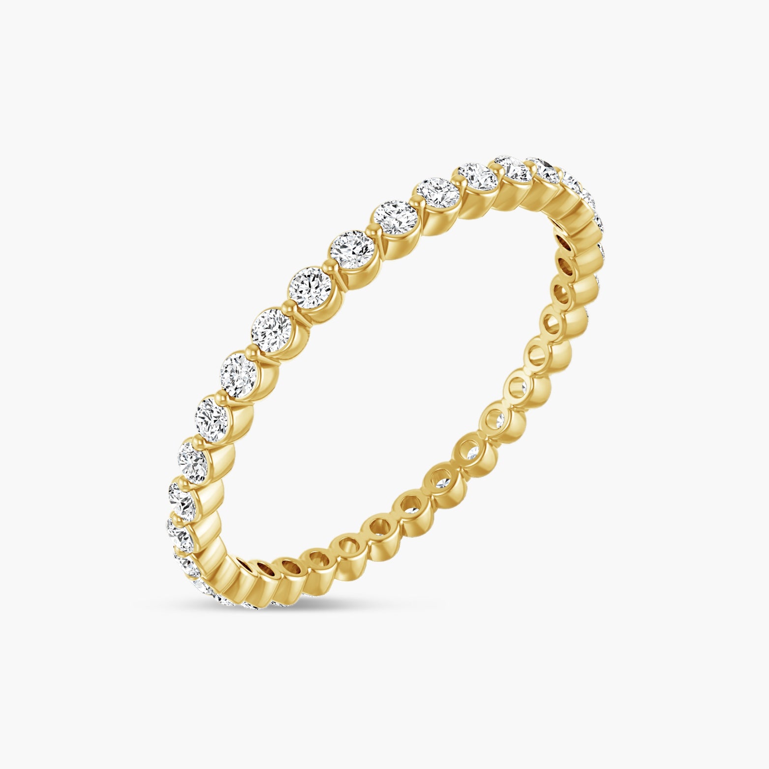 Lab-Grown Diamond Bezel Eternity Band