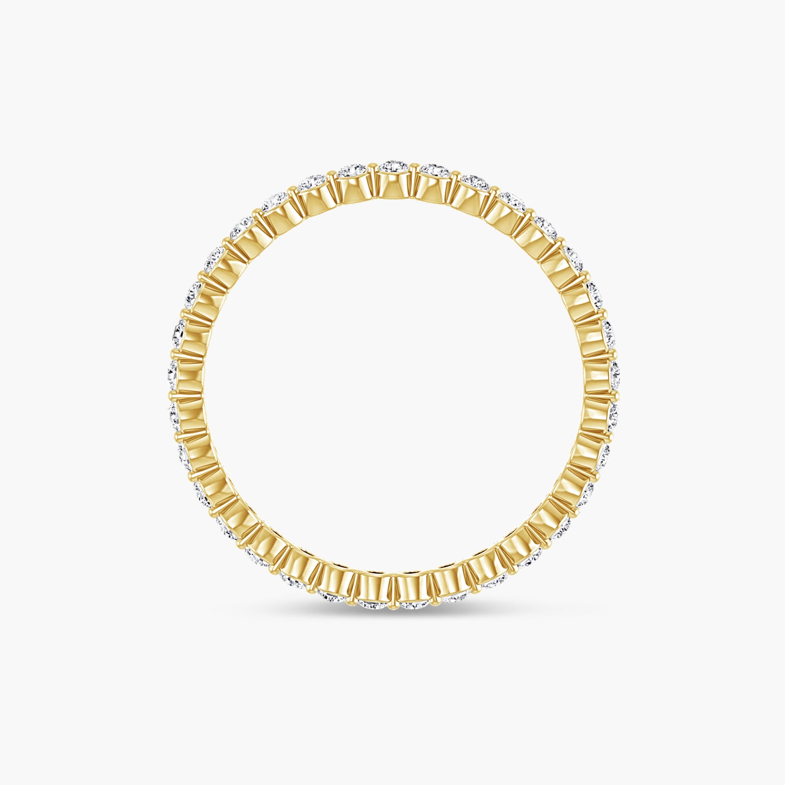 Lab-Grown Diamond Bezel Eternity Band