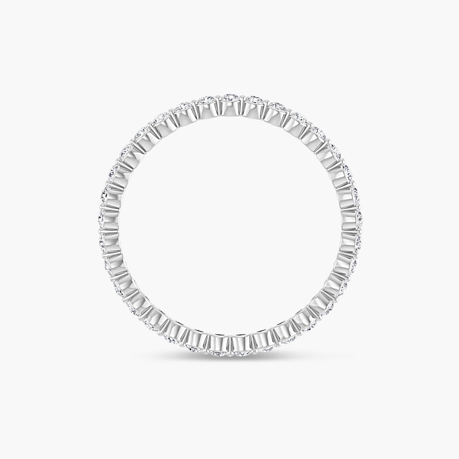 Lab-Grown Diamond Bezel Eternity Band