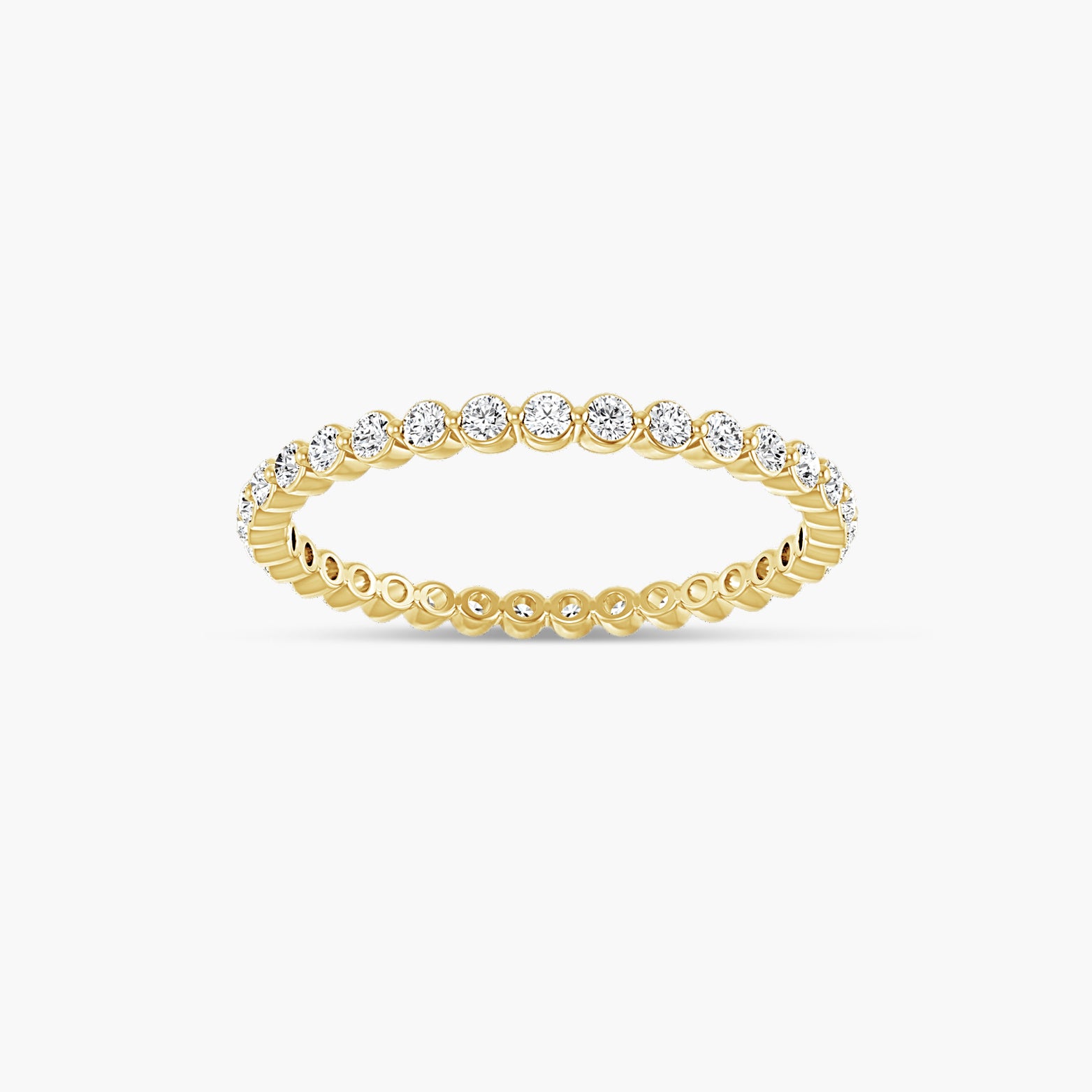 Lab-Grown Diamond Bezel Eternity Band