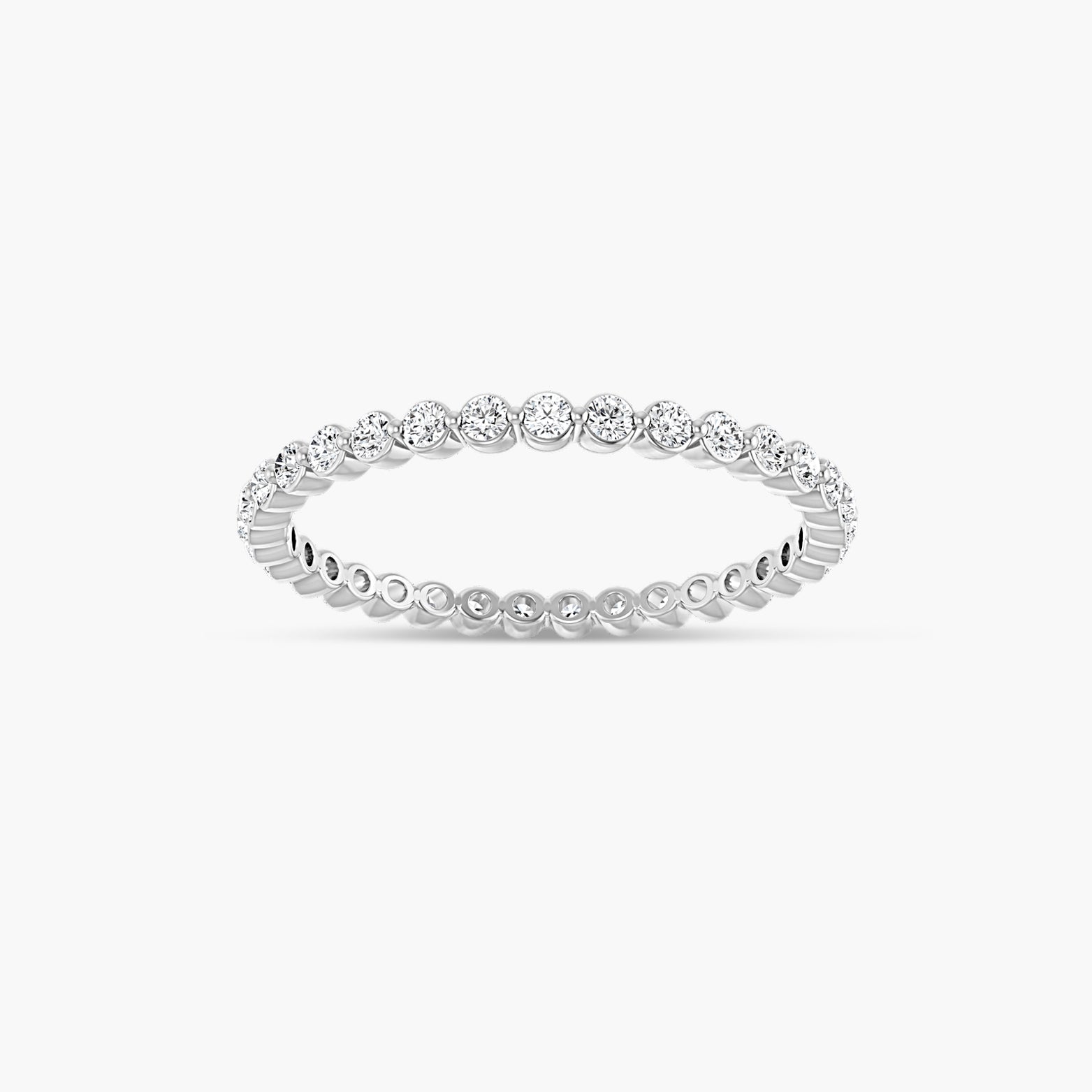 Lab-Grown Diamond Bezel Eternity Band