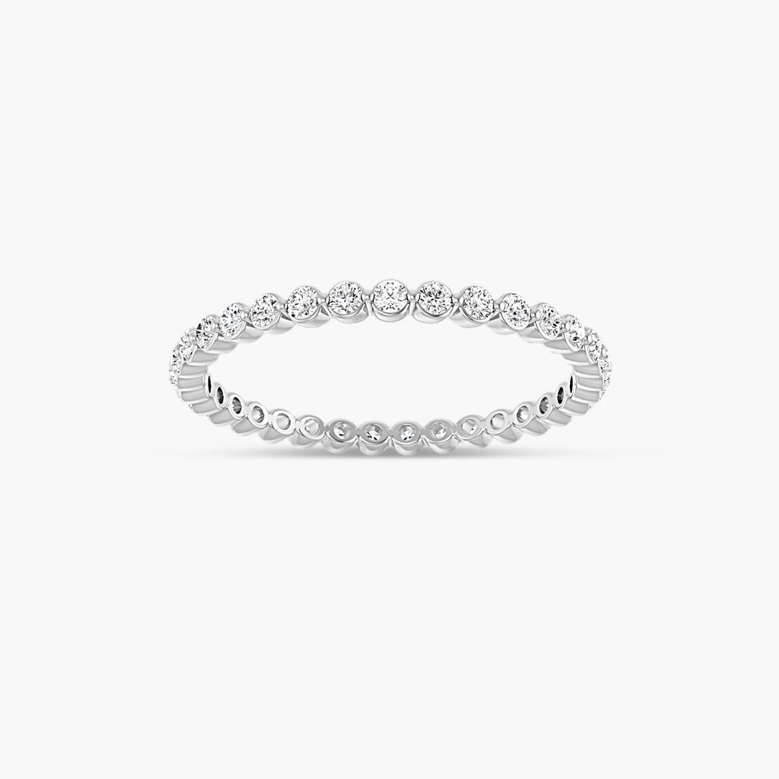 Lab-Grown Diamond Bezel Eternity Band