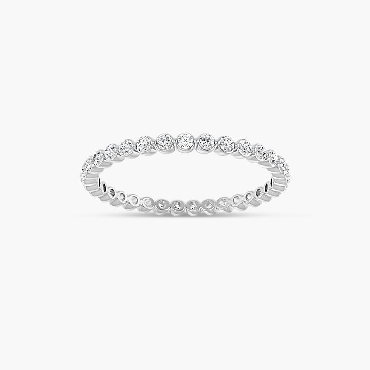 Lab-Grown Diamond Bezel Eternity Band