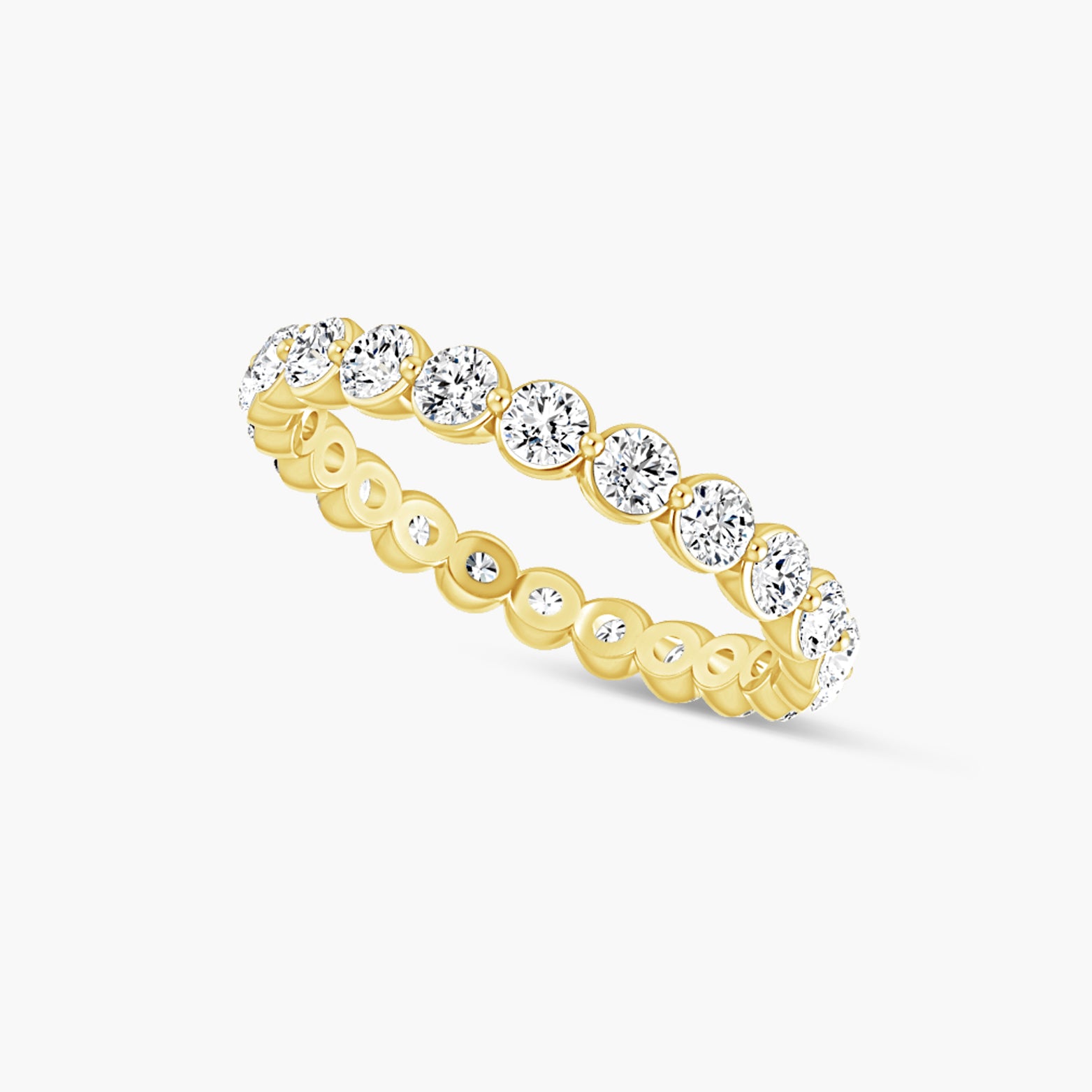 Lab-Grown Diamond Bezel Eternity Band