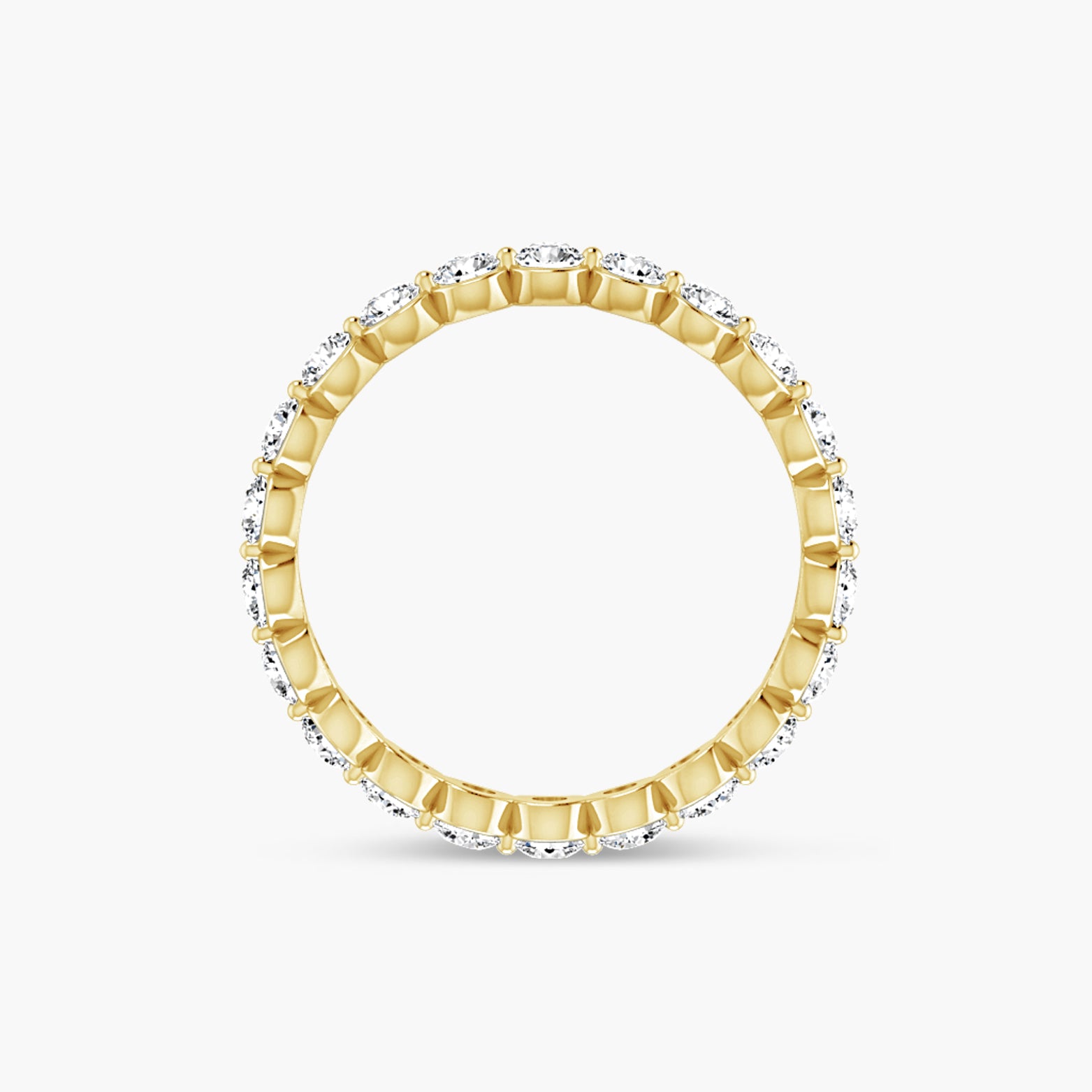 Lab-Grown Diamond Bezel Eternity Band