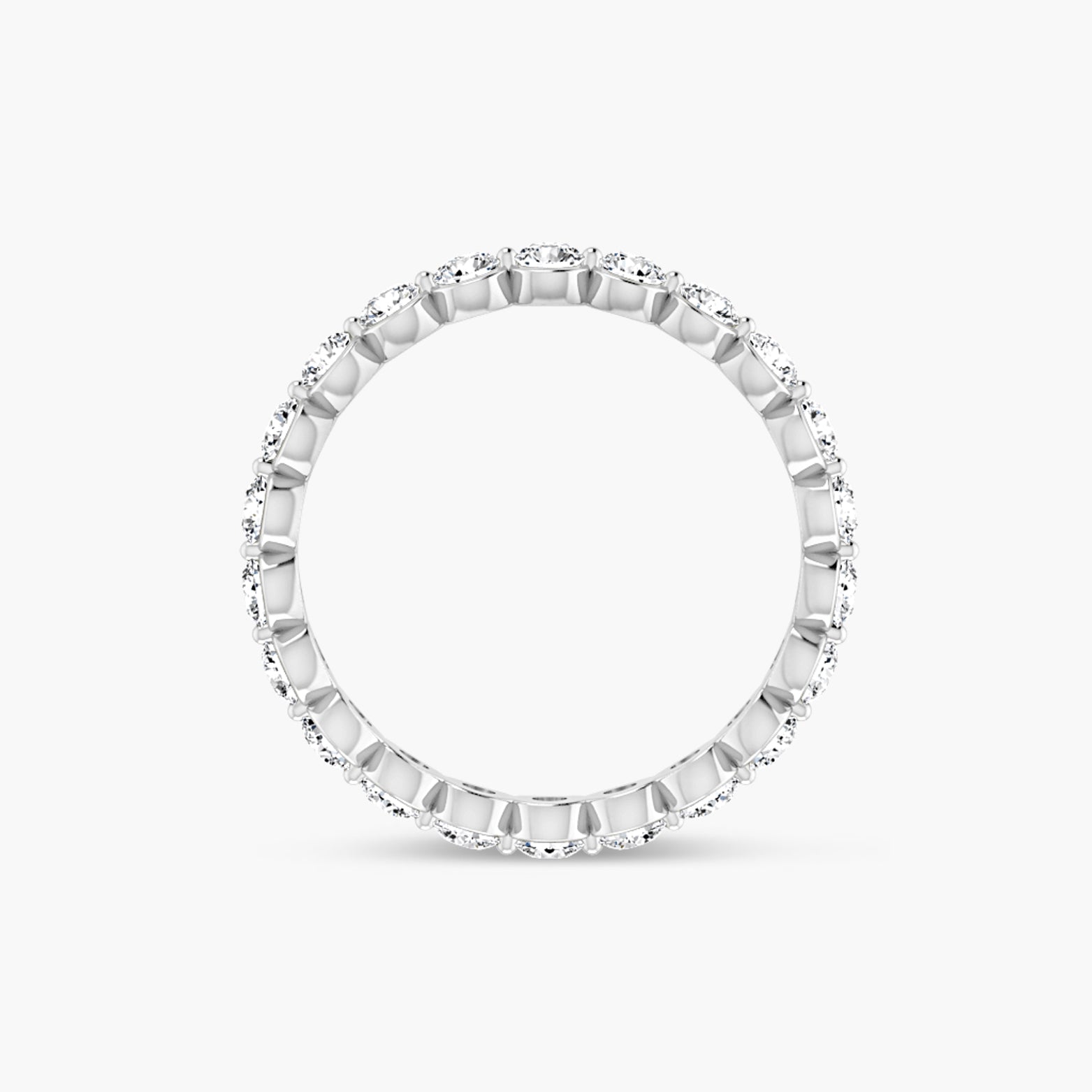 Lab-Grown Diamond Bezel Eternity Band