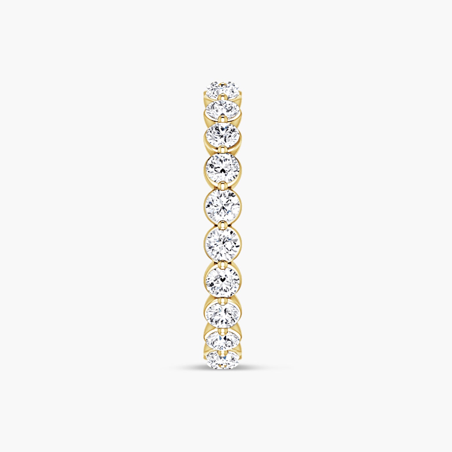 Lab-Grown Diamond Bezel Eternity Band