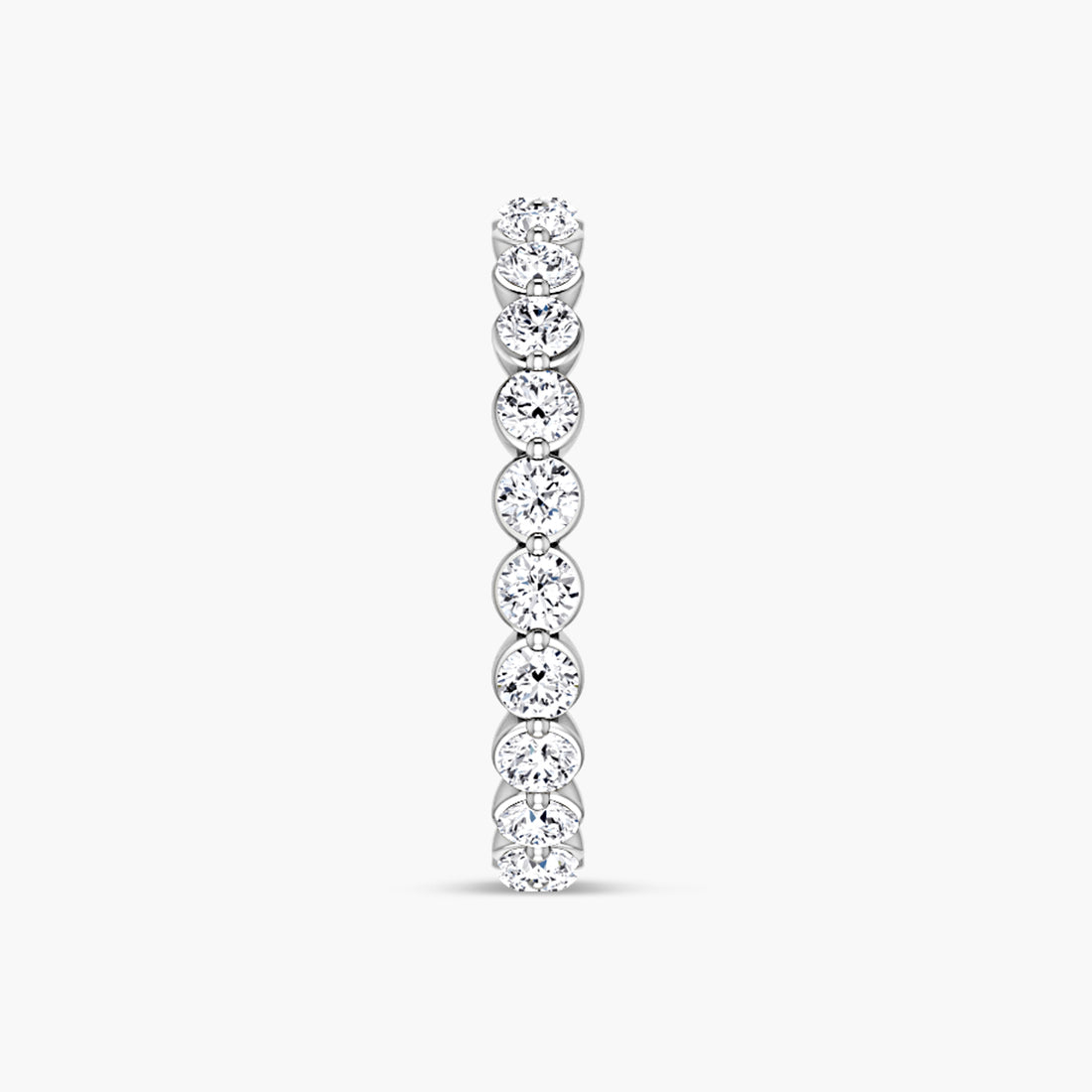 Lab-Grown Diamond Bezel Eternity Band
