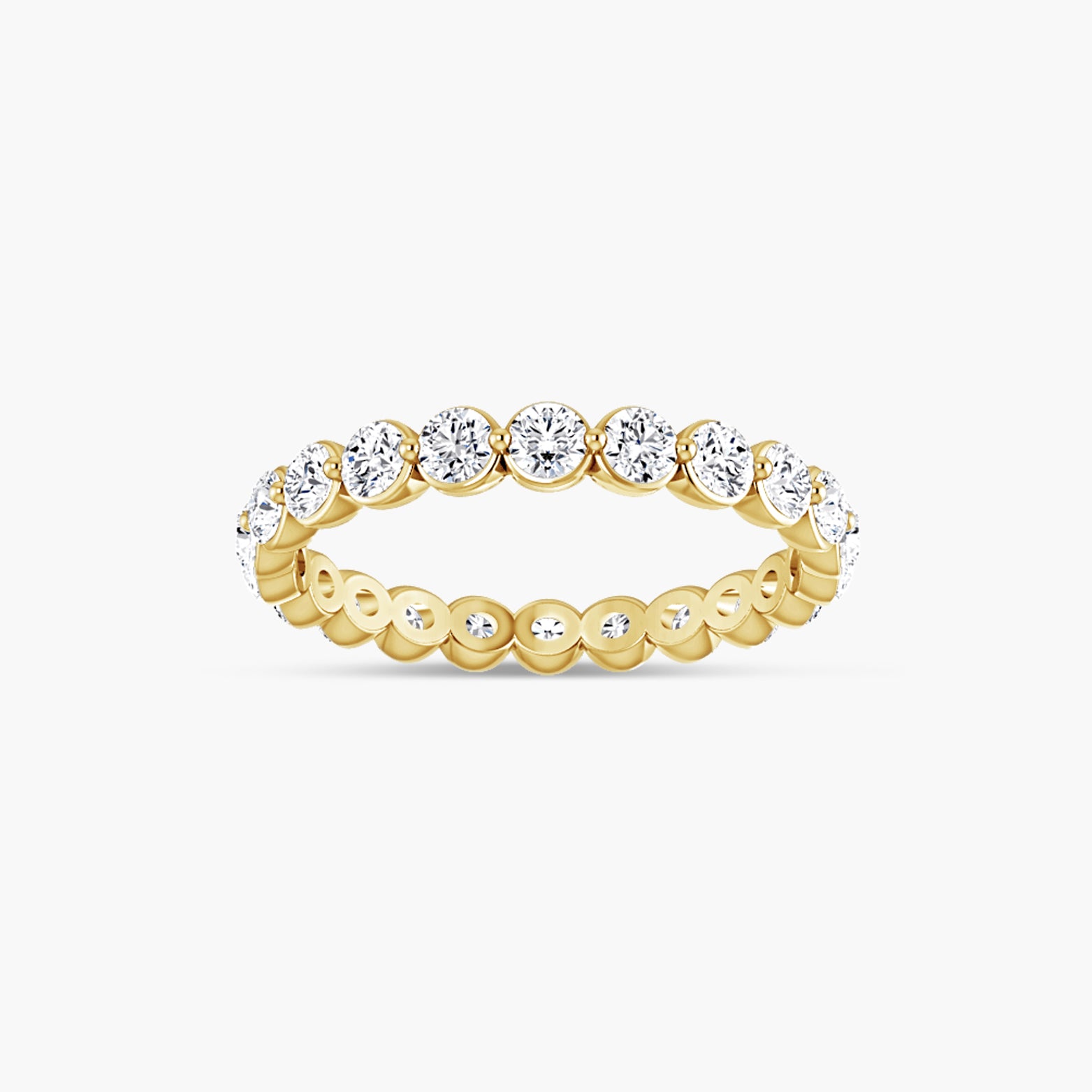 Lab-Grown Diamond Bezel Eternity Band