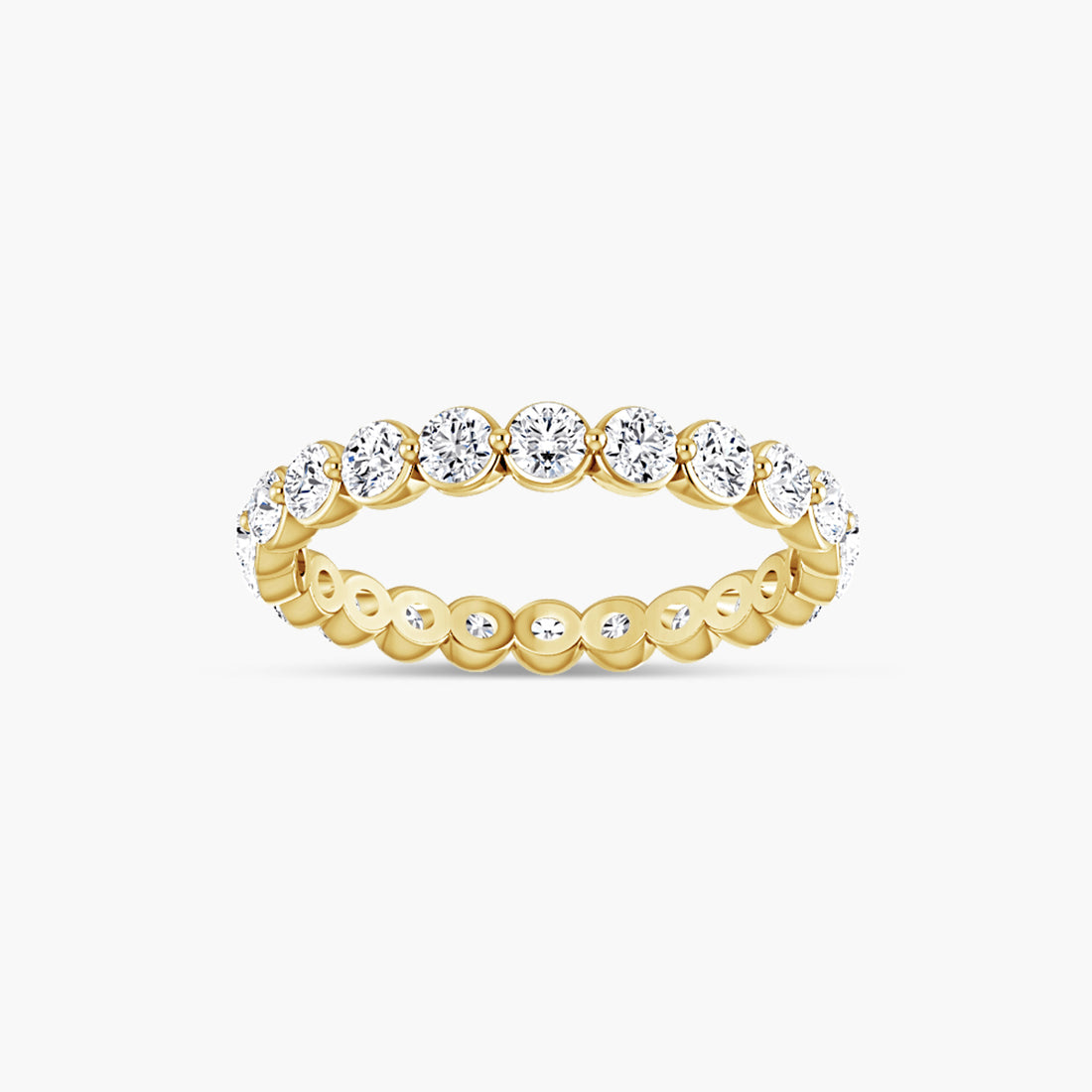 Lab-Grown Diamond Bezel Eternity Band
