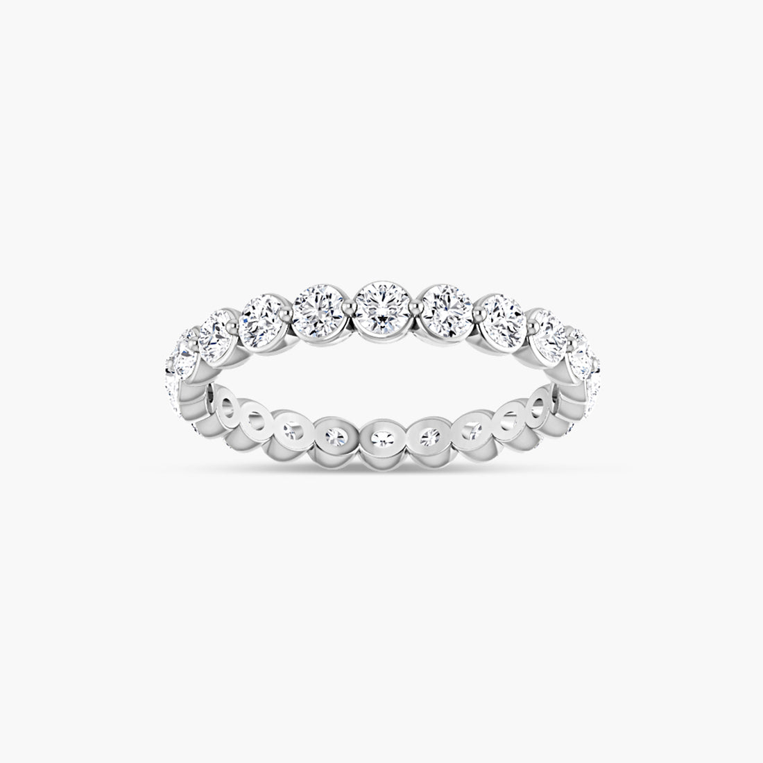 Lab-Grown Diamond Bezel Eternity Band