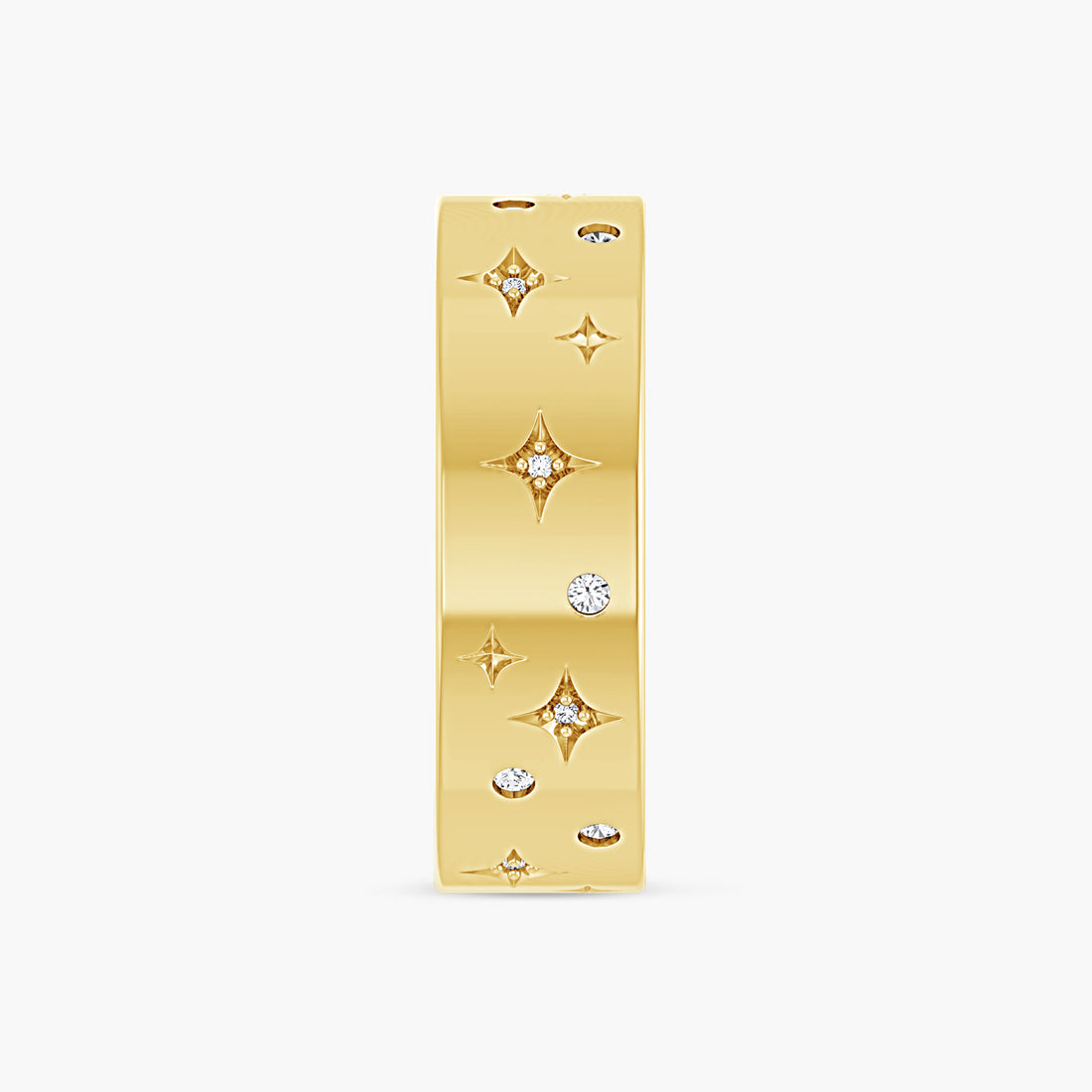 1/8 CTW Natural Diamond Star Accented Band